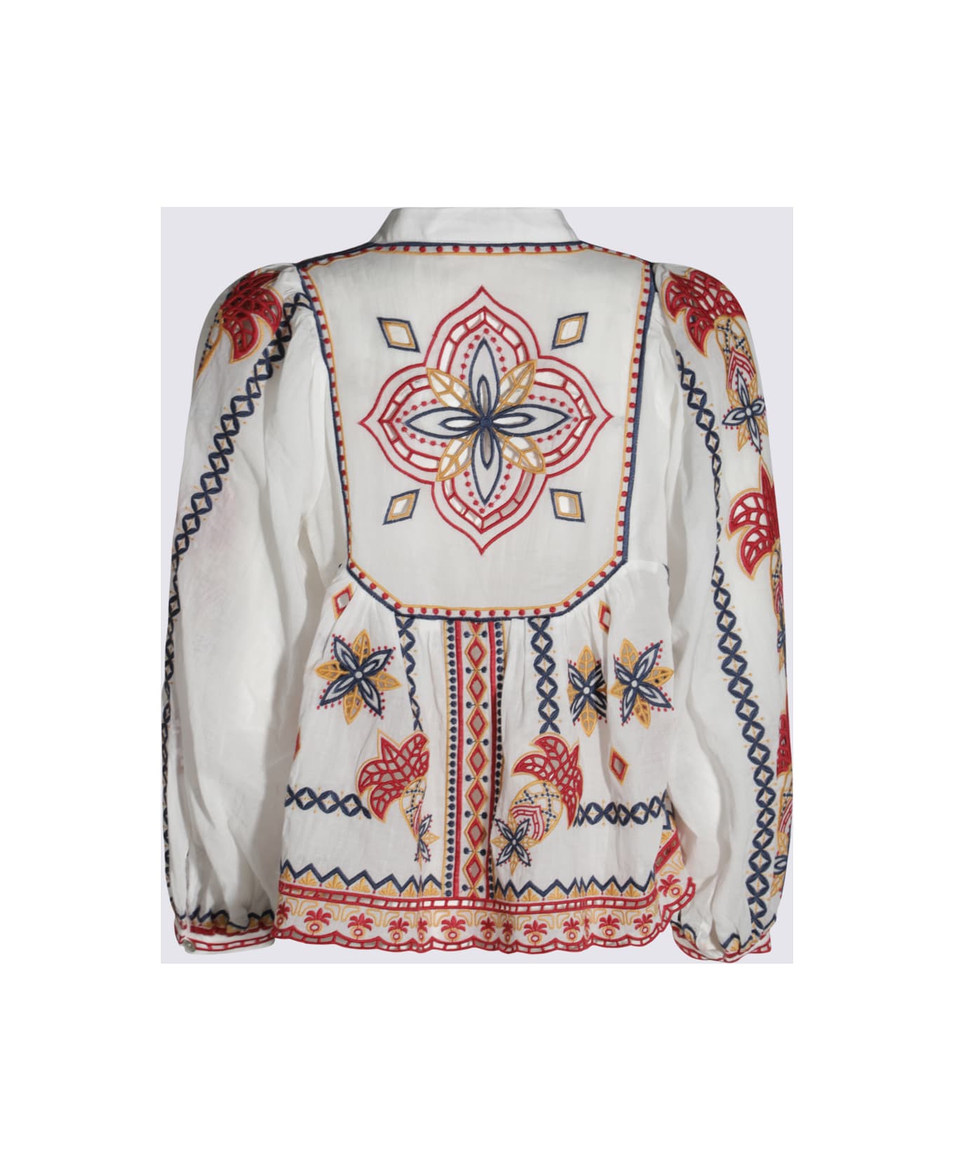 Farm Rio White And Multicolor Top