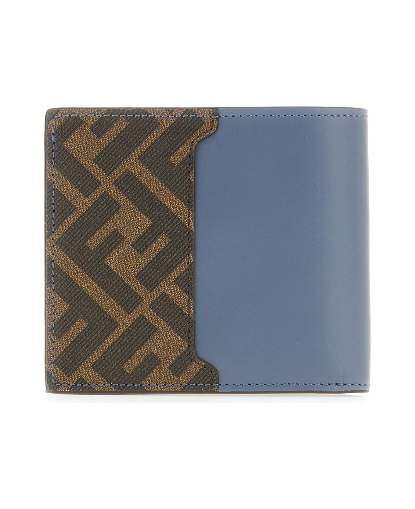 Fendi Denim Blue Leather Wallet - MIRTO MARRONE