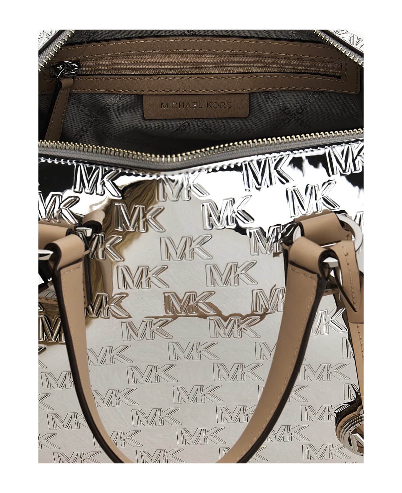 Michael Kors 'grayson' Medium Handbag - SILVER トラベルバッグ