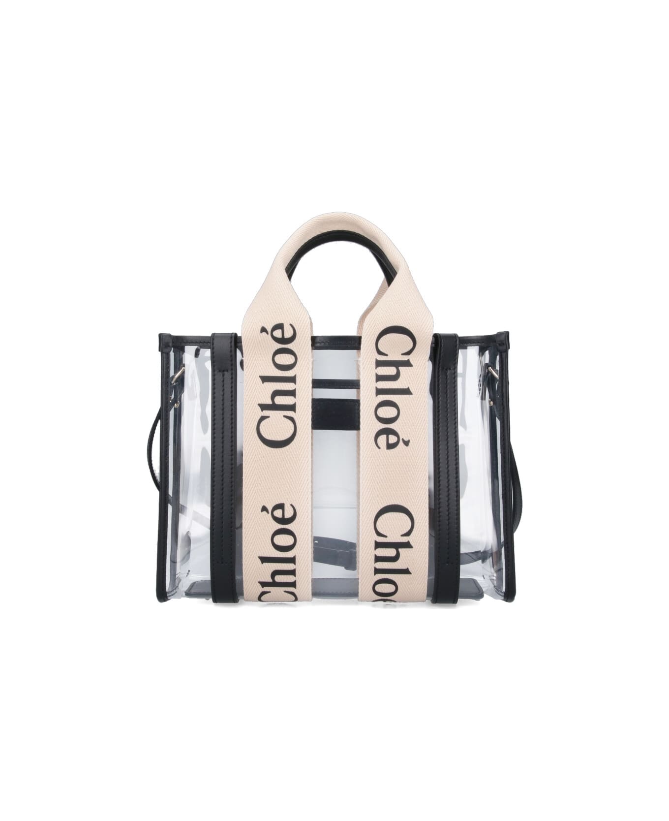 Chloé 'woody' Small Tote Bag - Transparent