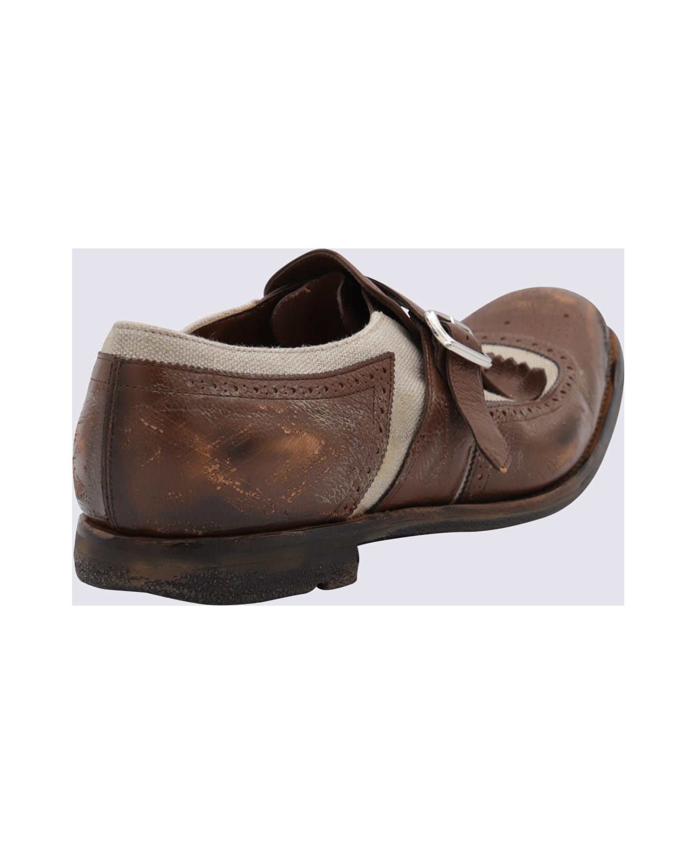 Church
s Brown And Ecru Leather Formal Shoes - WALNUT/ECRU