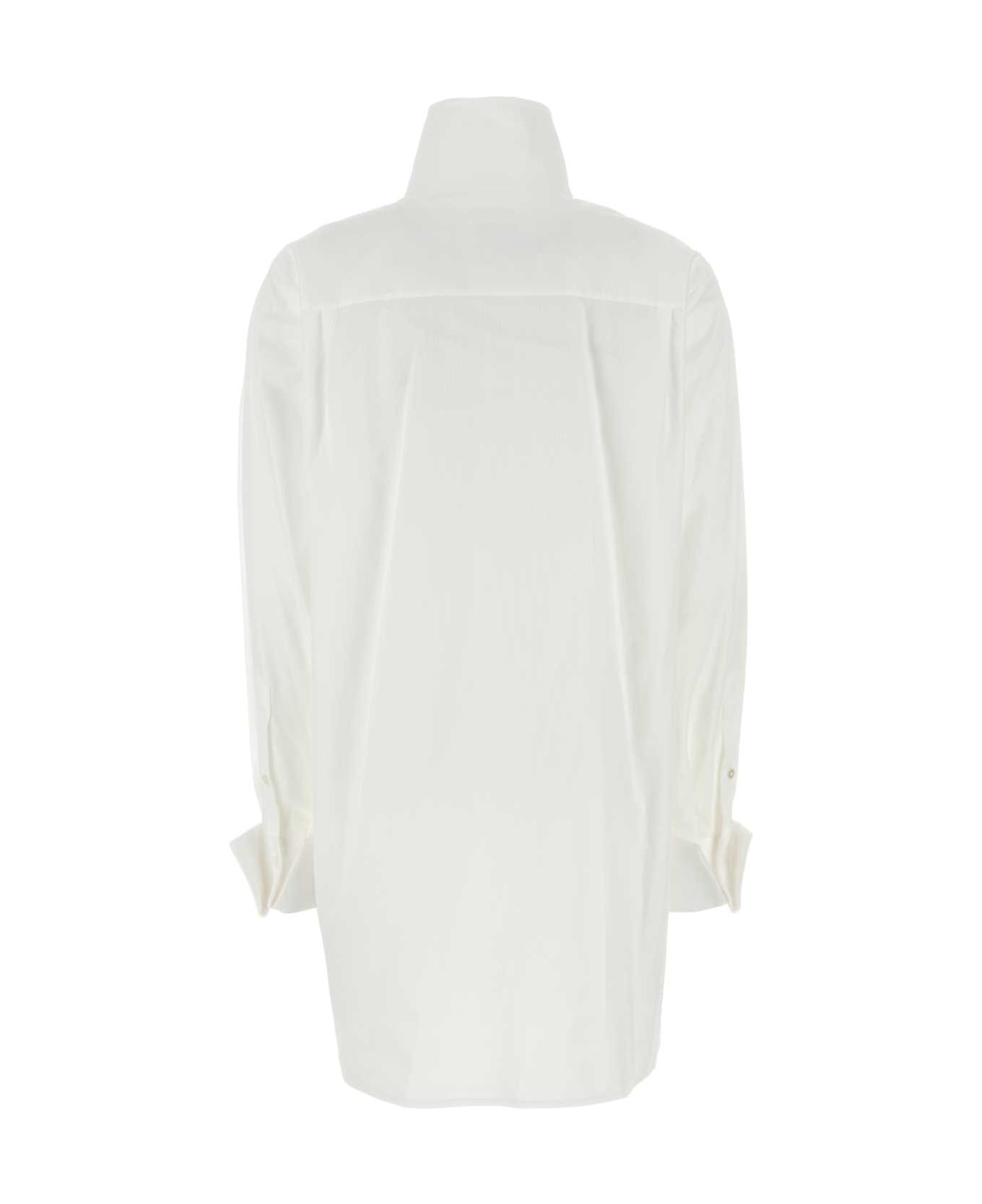 MM6 Maison Margiela White Jacquard Shirt - OFFWHITE