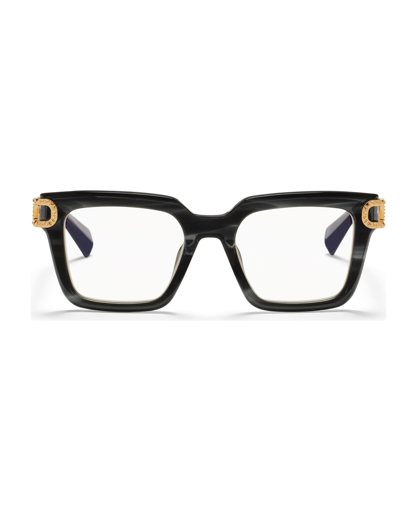 Valentino Eyewear V-side - Black Swirl / Light Gold Glasses - Black