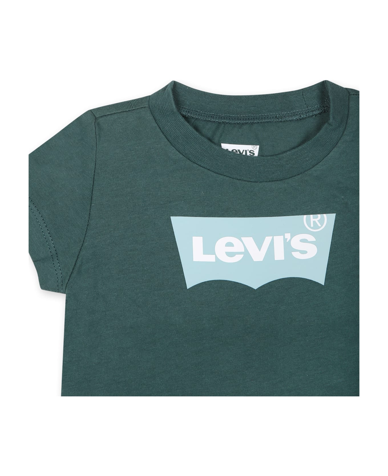 Levi's Green T-shirt For Baby Boy With Logo - Green