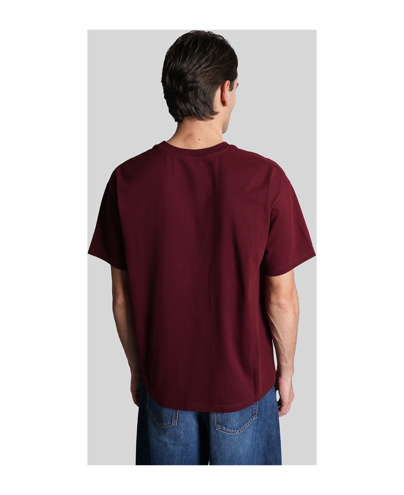 Givenchy T-shirt In Bordeaux Cotton - bordeaux