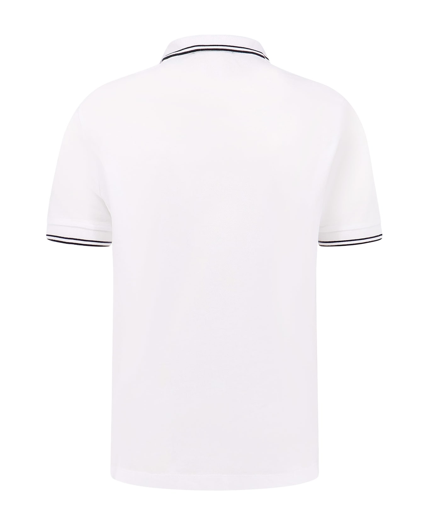 Stone Island Organic Cotton Polo Shirt - White