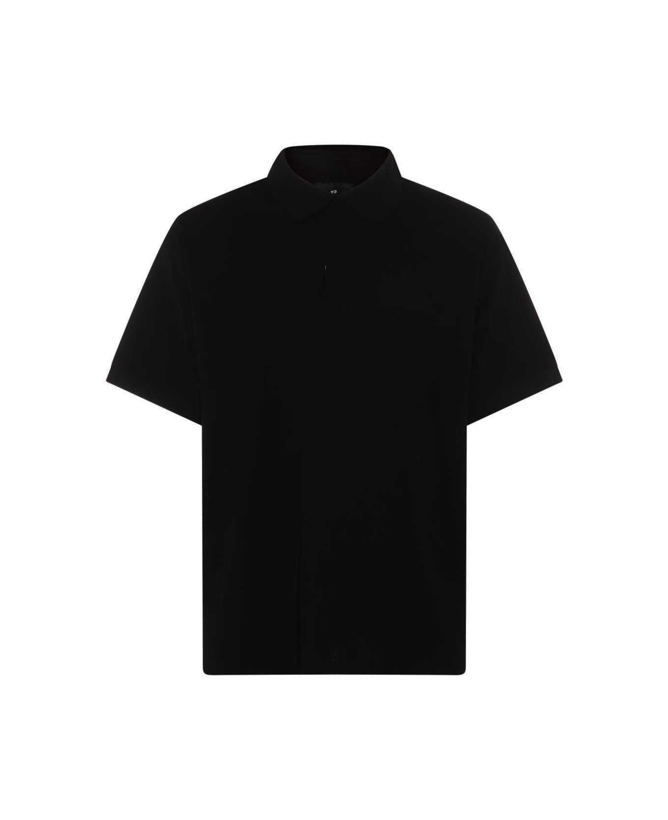 Y-3 Straight Hem Polo Shirt - Black