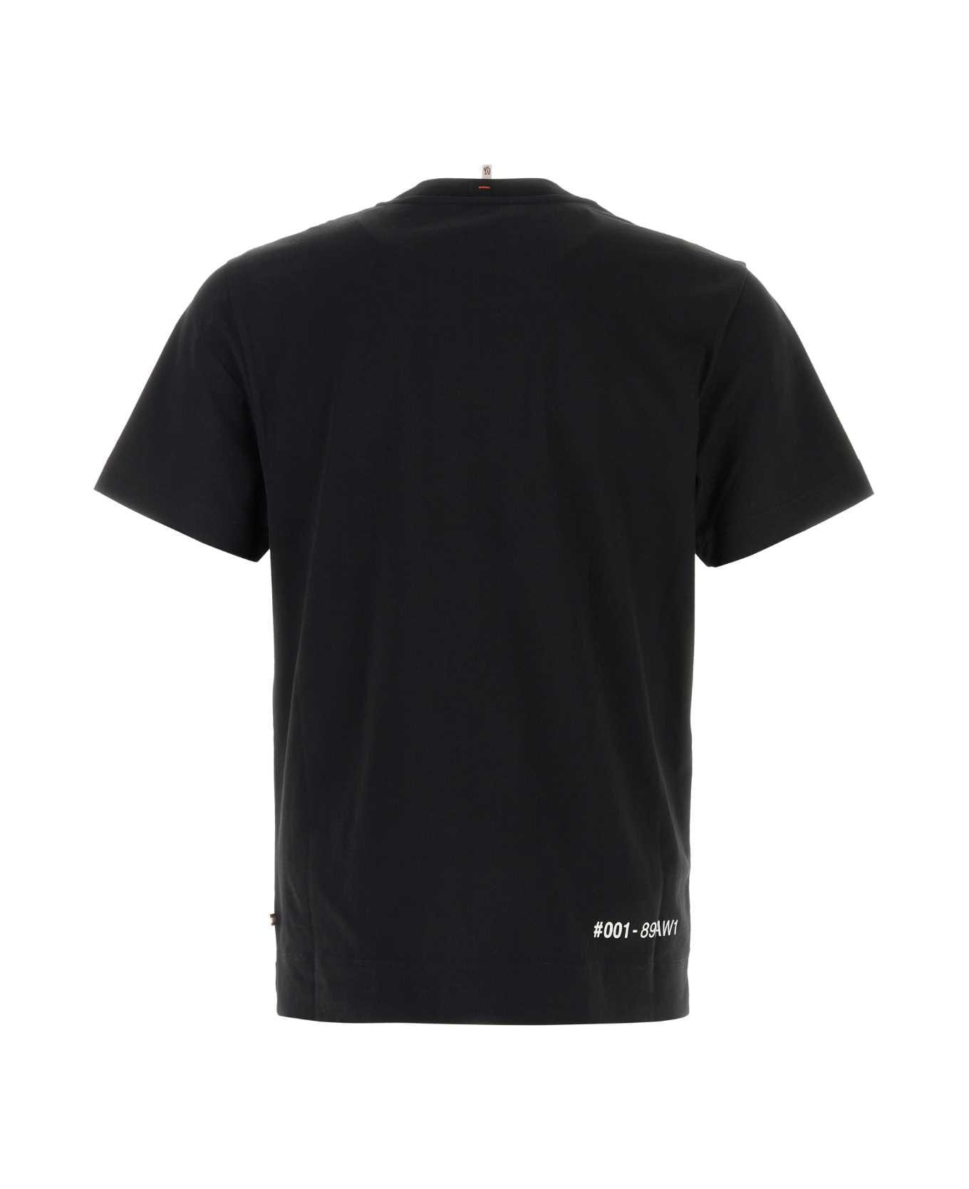Moncler Grenoble Black Stretch Cotton T-shirt - 999