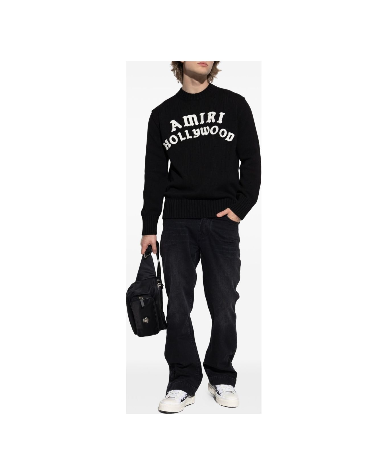 AMIRI Hollywood Sweater With Embroidery - Black