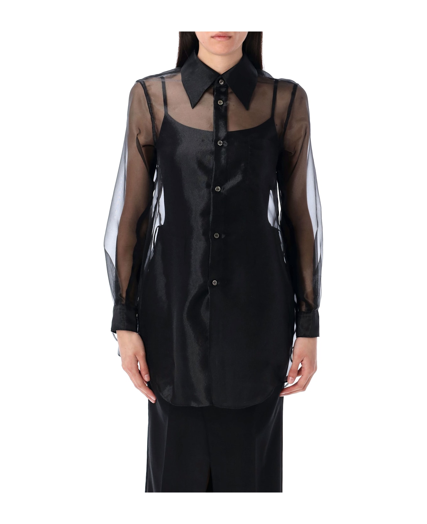 Comme des Garçons Organza Shirt - Black