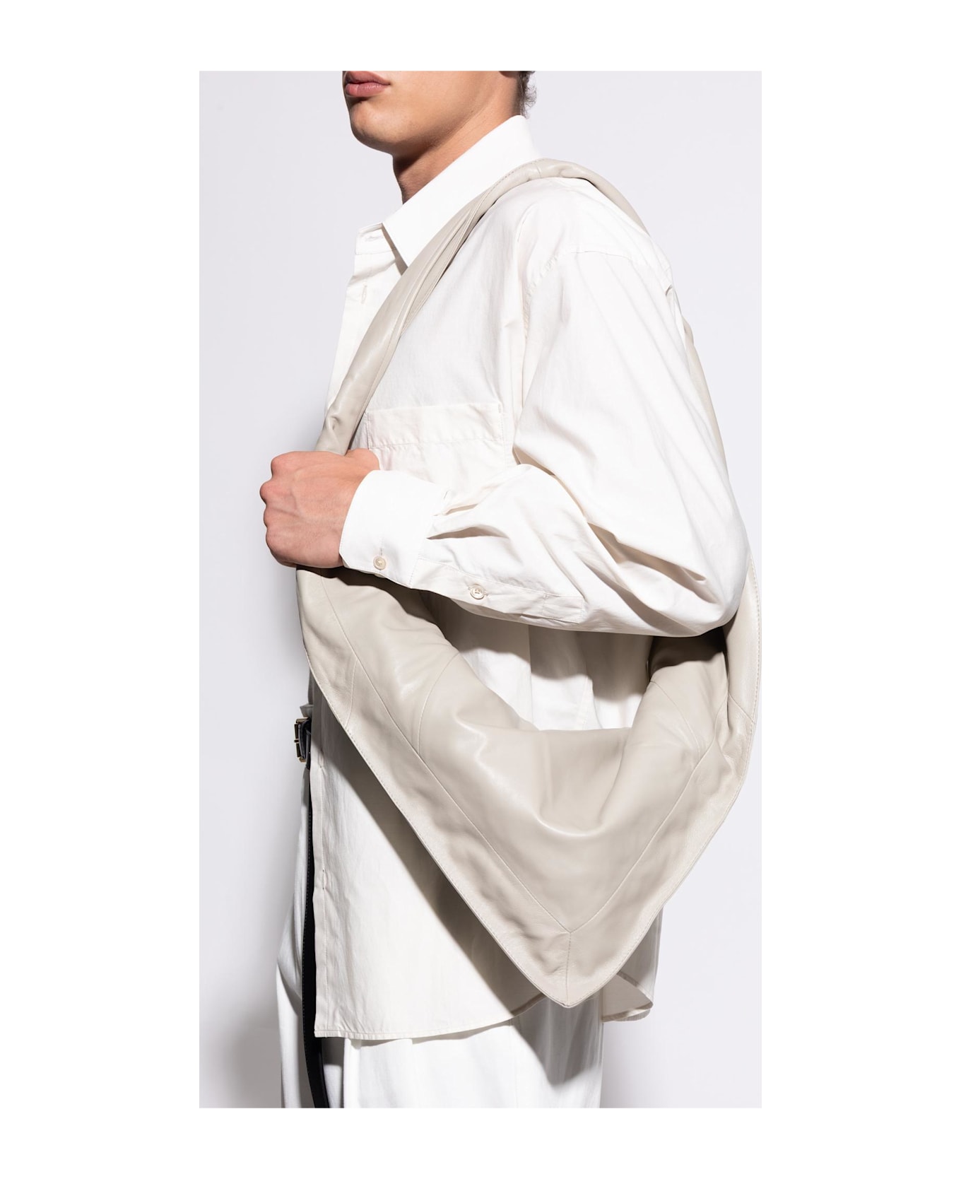 Lemaire Shoulder Bag `scarf Small` - STONE