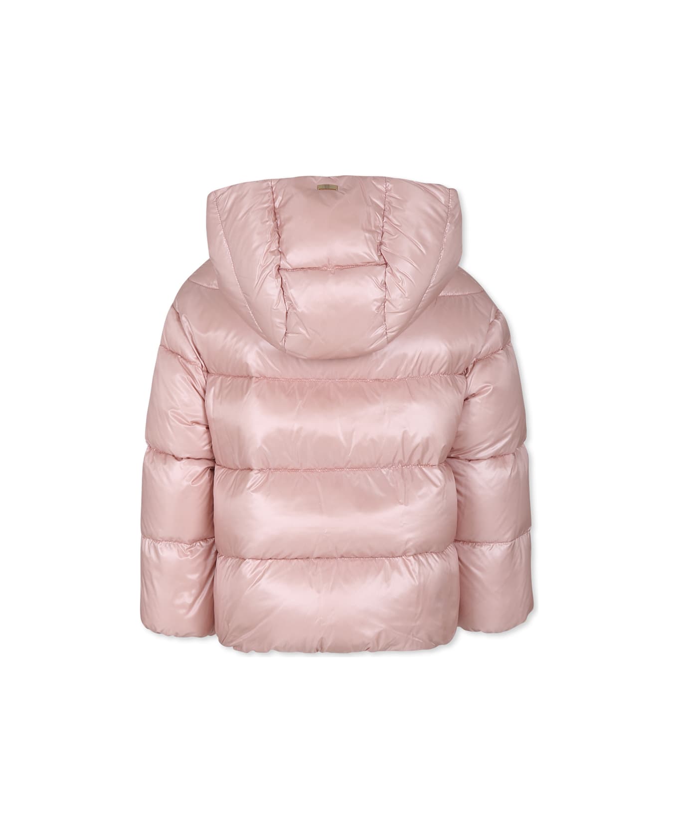 Herno Pink Padded Coat For Girl - Pink