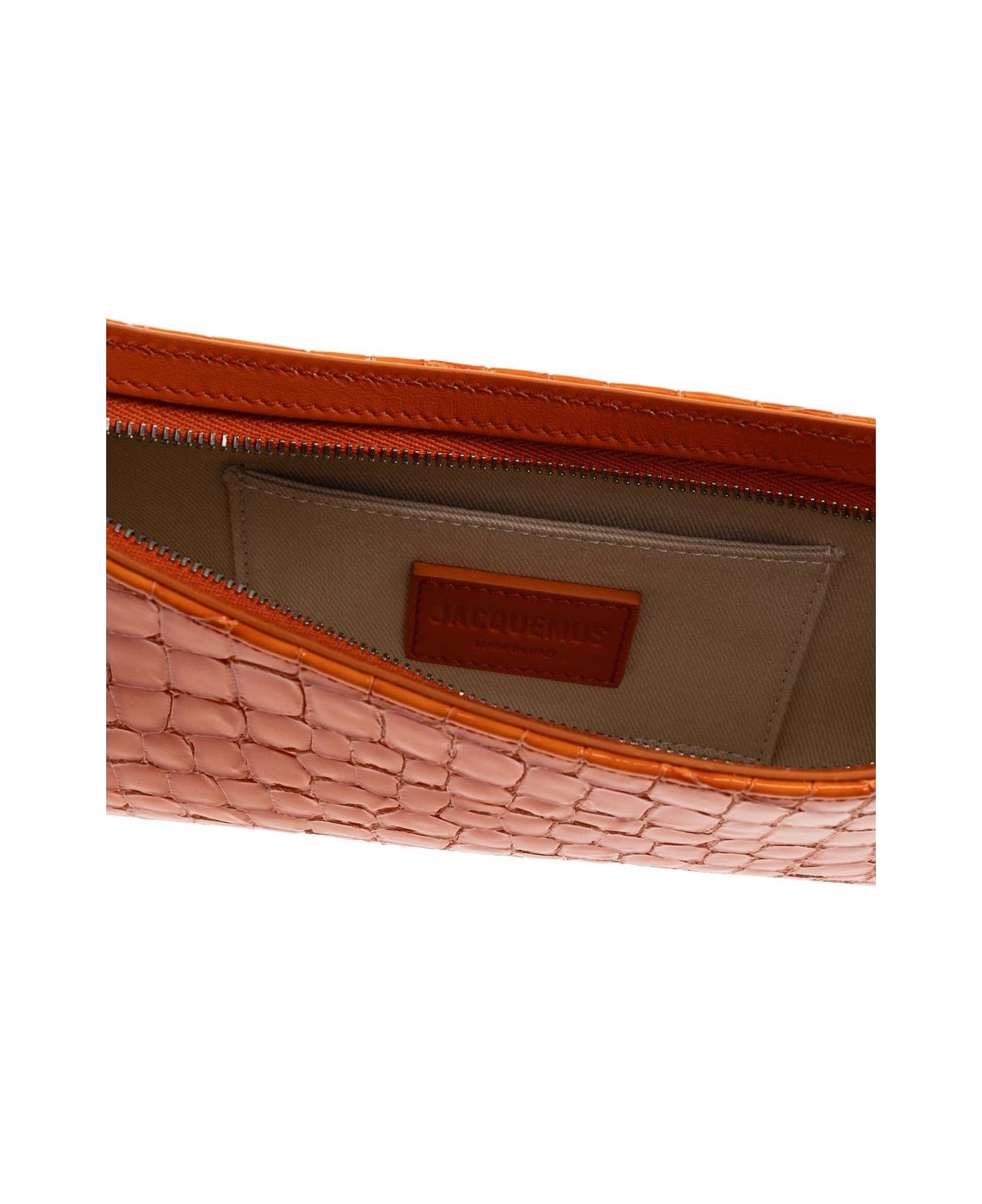 Jacquemus Embossed Shoulder Bag - Orange