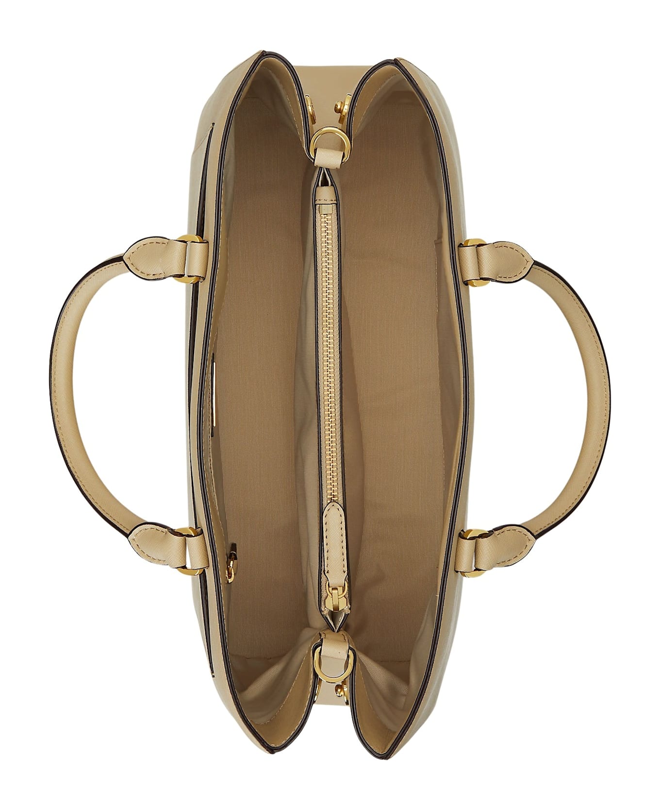Ralph Lauren Hanna 37 Satchel Large - Birch Tan