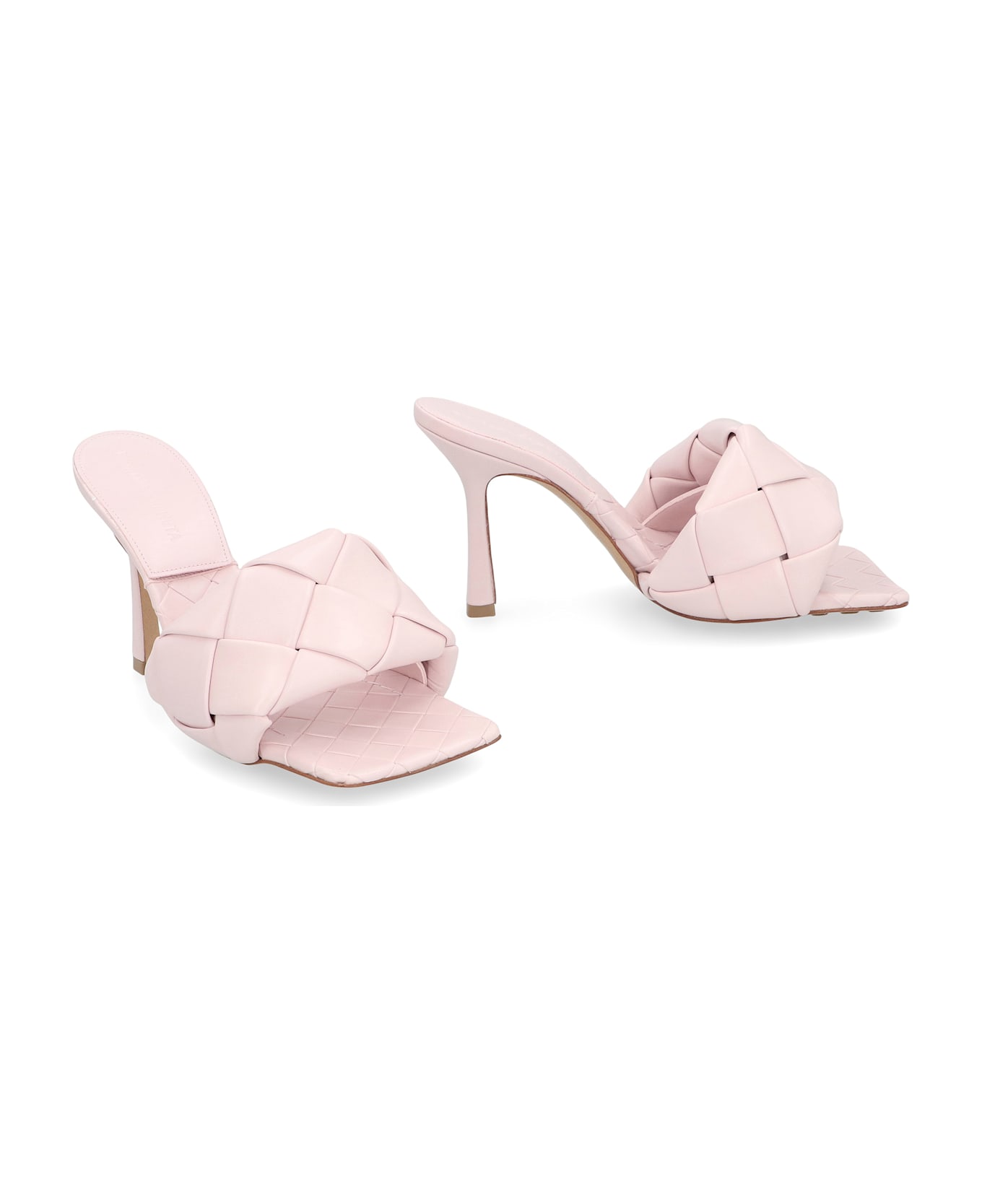 Bottega Veneta The Lido Leather Mules - Pink