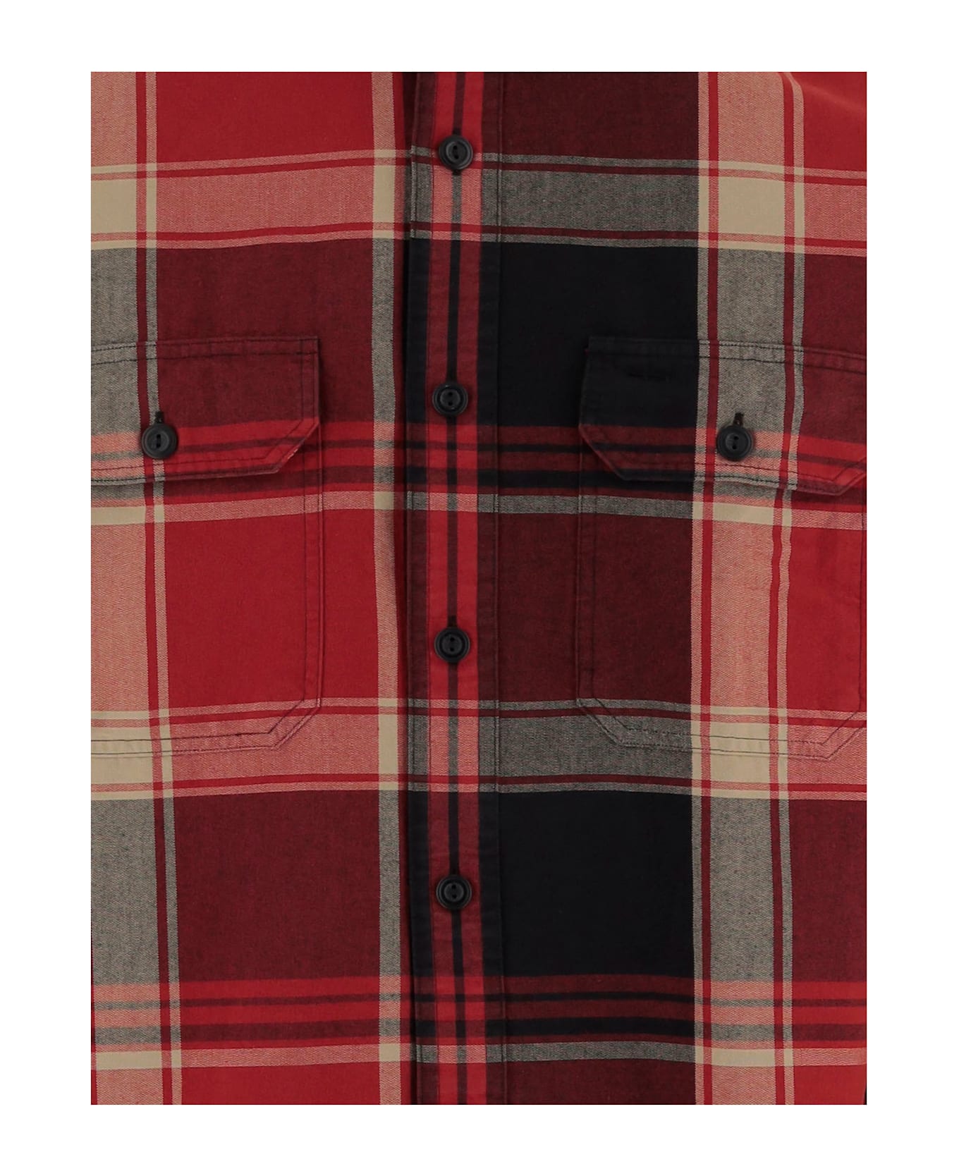 Polo Ralph Lauren Cotton Shirt With Check Pattern - Red