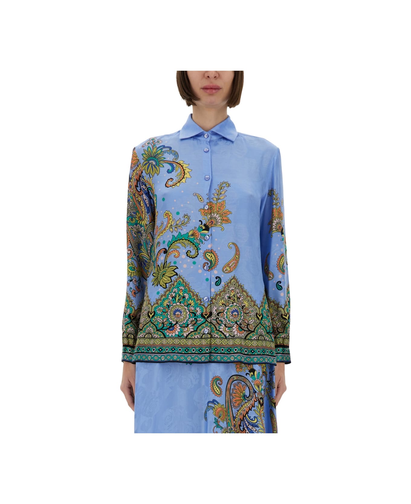 Tシャツ・カットソー ETRO Viscose and silk shirt with iconic motif Etro Viscose And Silk Shirt With Iconic Motif | italist