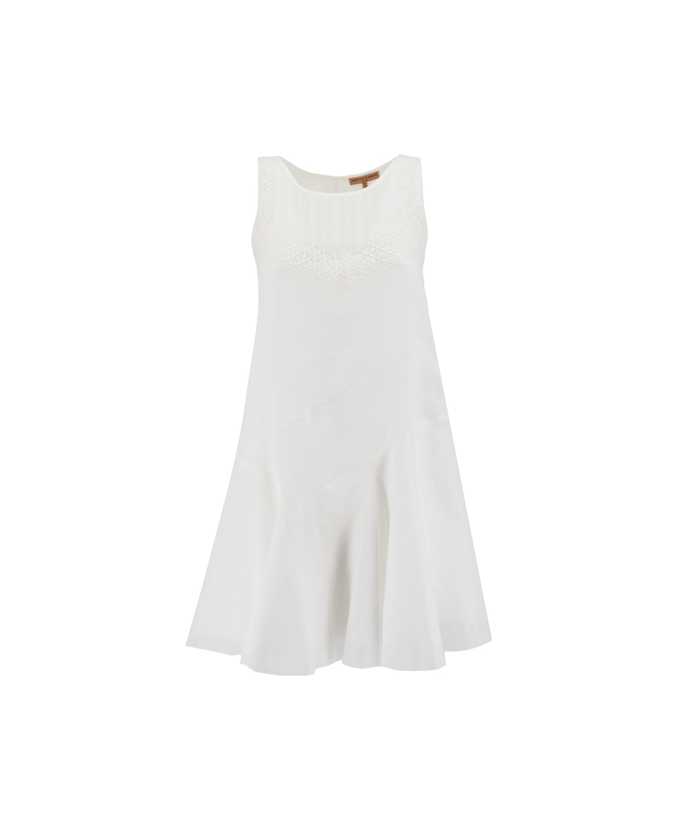 Ermanno Scervino Dress - SNOW WHITE/OFF WHITE