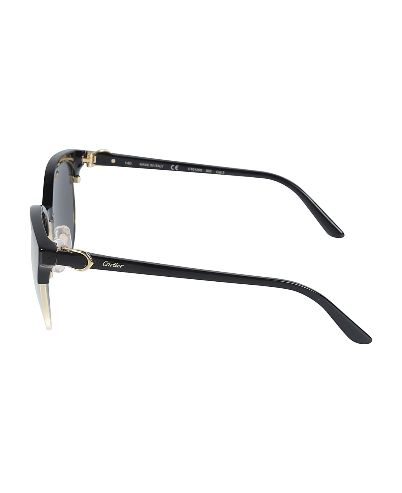 Cartier Eyewear Clubmaster Style Sunglasses - Black サングラス