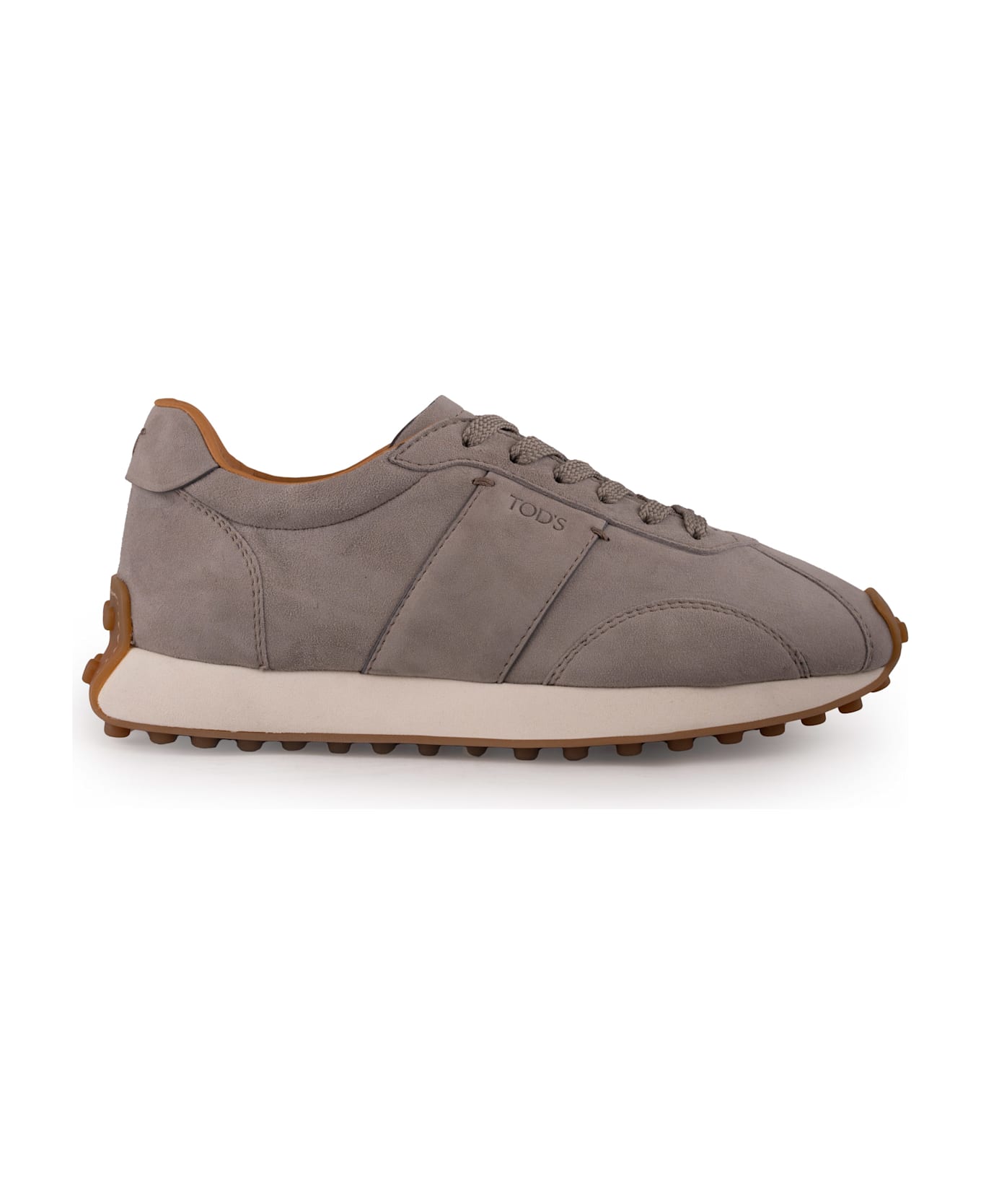 Tod
s T-vintage Sneakers In Suede - Grigio