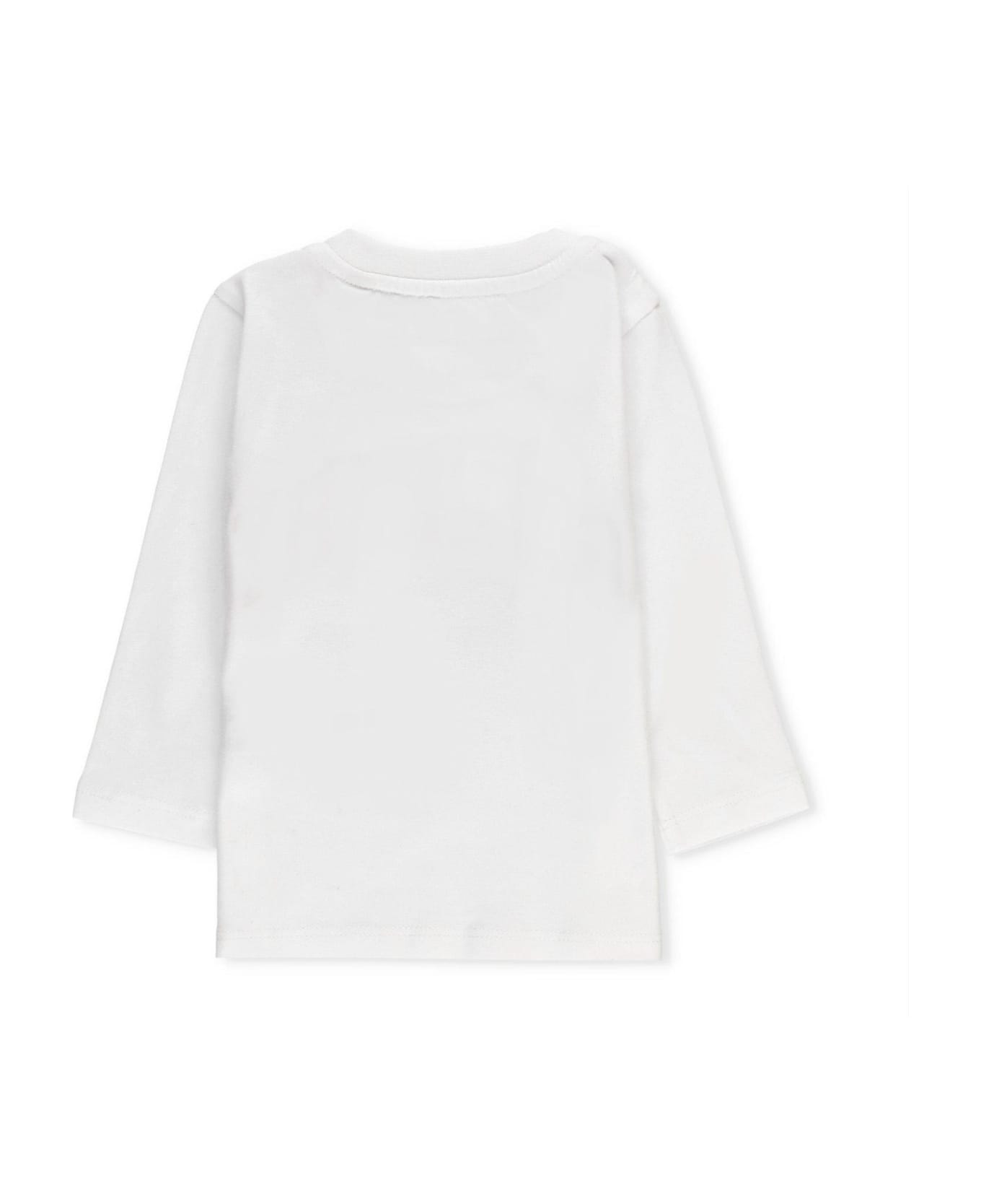 Givenchy Logo Flocked Crewneck T-shirt - WHITE