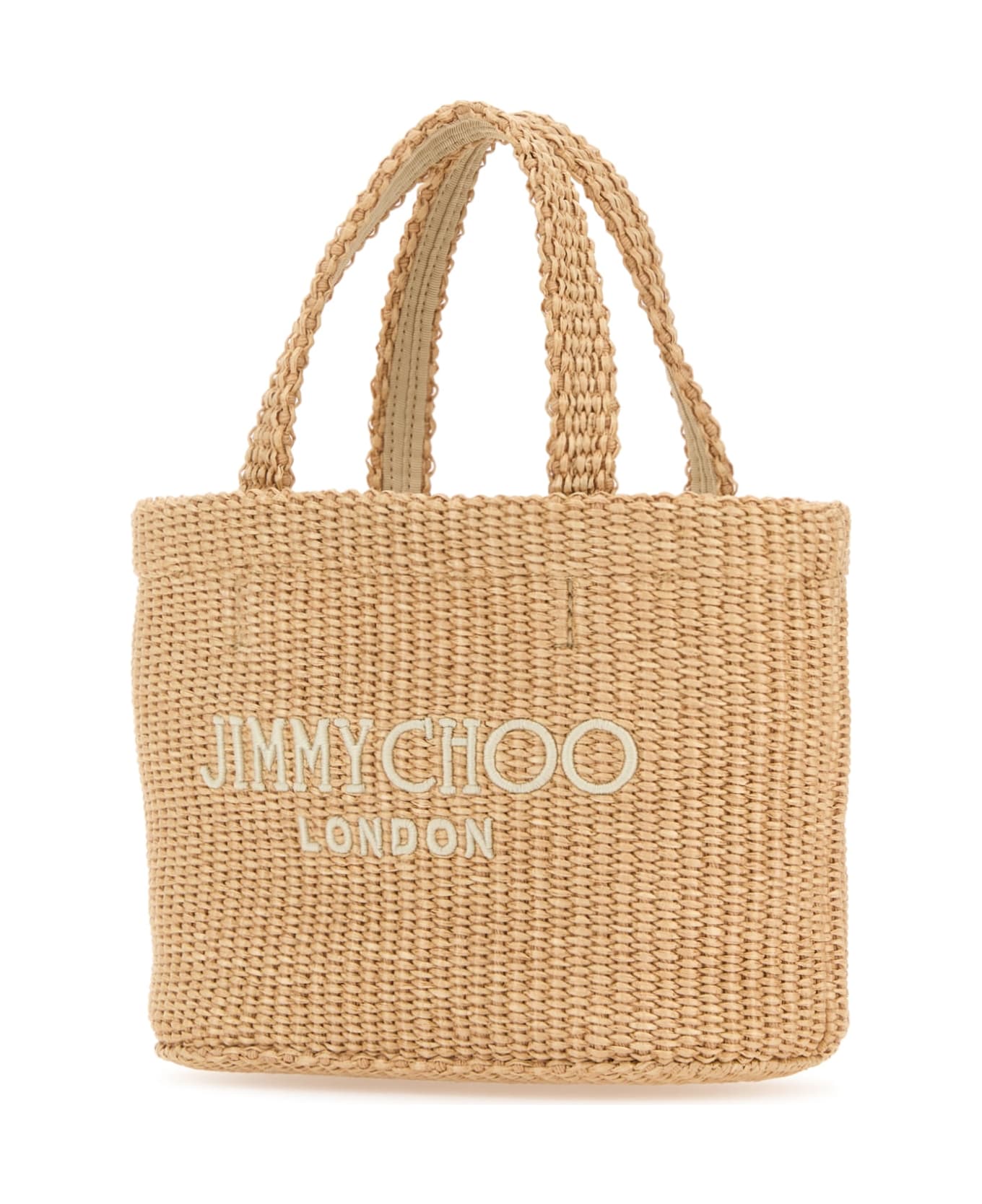 Jimmy Choo Beach Tote E/w Mini - NATURALLATTE