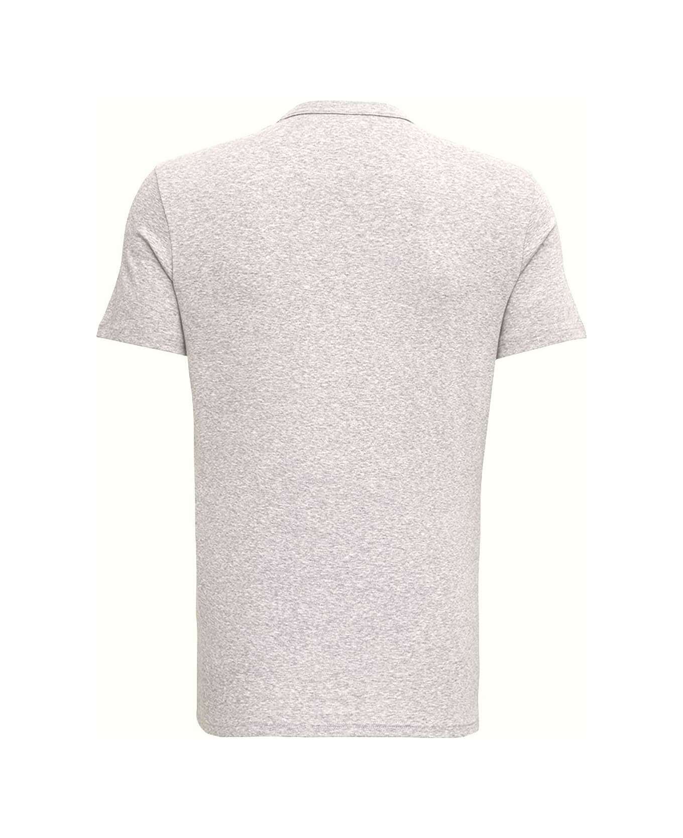 Tom Ford Man
s Cotton V-neck T-shirt - Grey