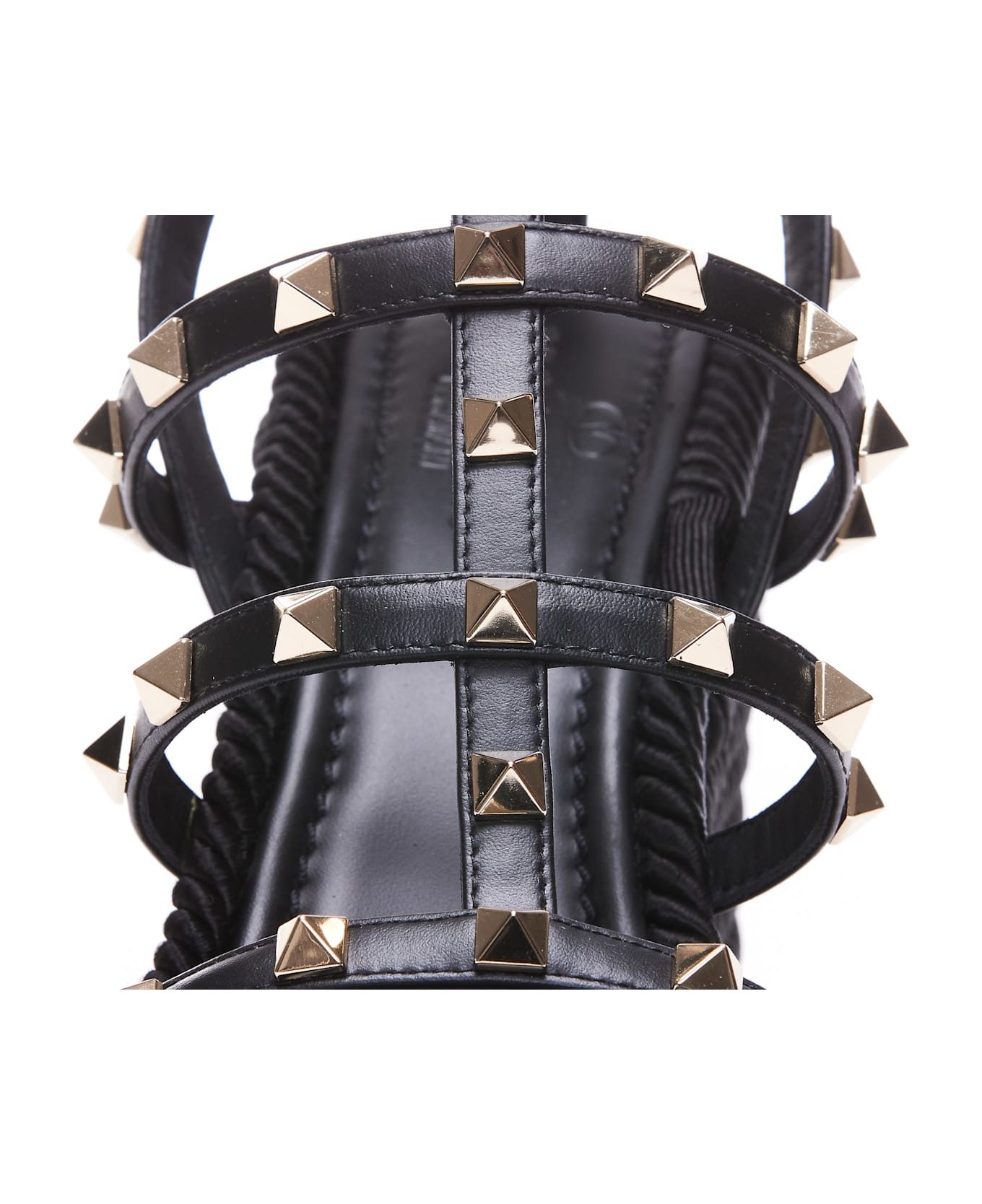 Valentino Garavani Rockstud Wedge Sandals - Black