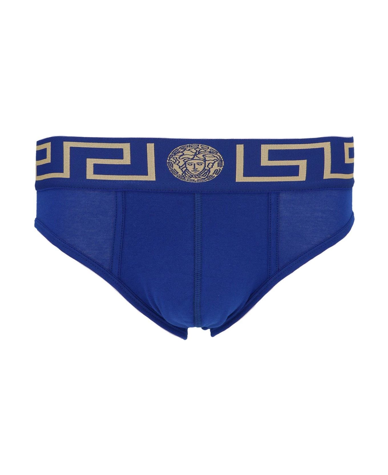Versace Greca Border Briefs - BLUE ショーツ