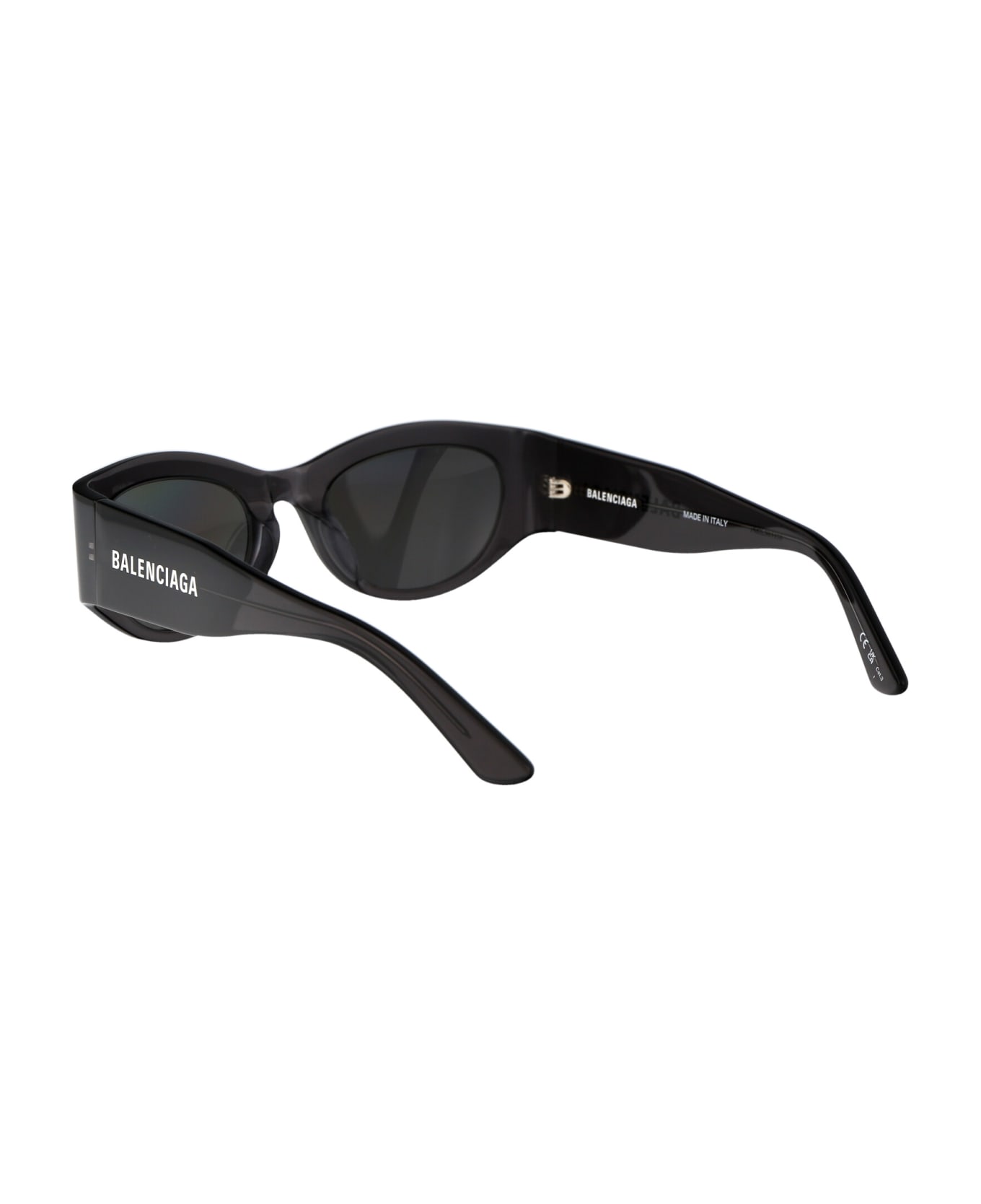 Balenciaga Eyewear Bb0330sk Sunglasses - 003 GREY GREY SILVER