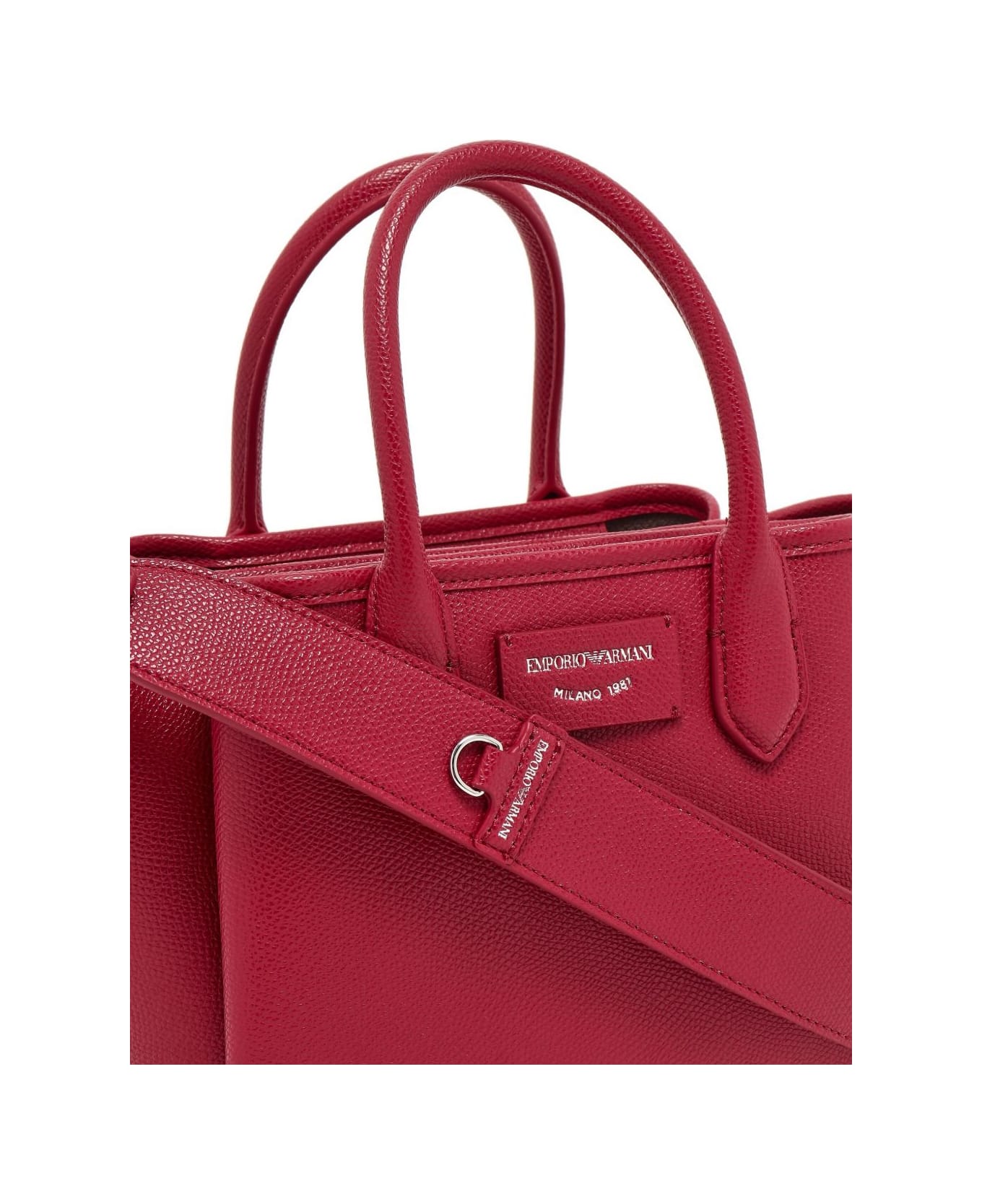Emporio Armani Small Tote Bag - Bordeaux