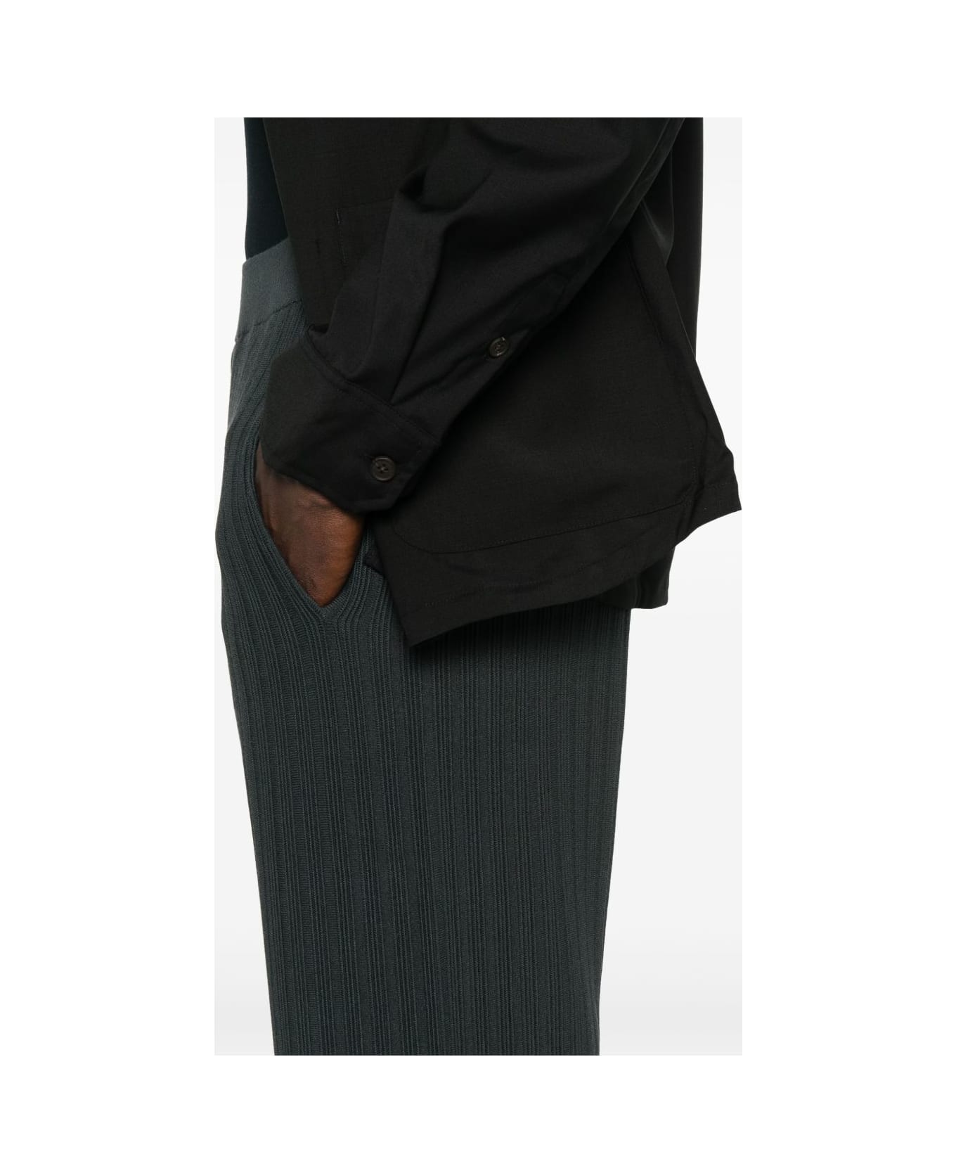 Emporio Armani Ribbed Trousers - Grey