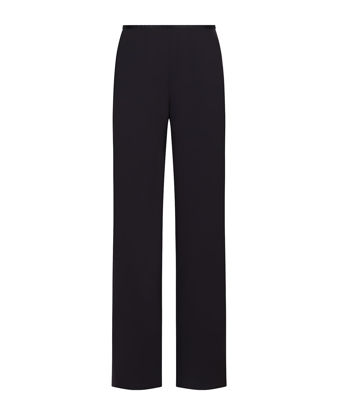 Emporio Armani Crepe Wide-leg Trousers - blue