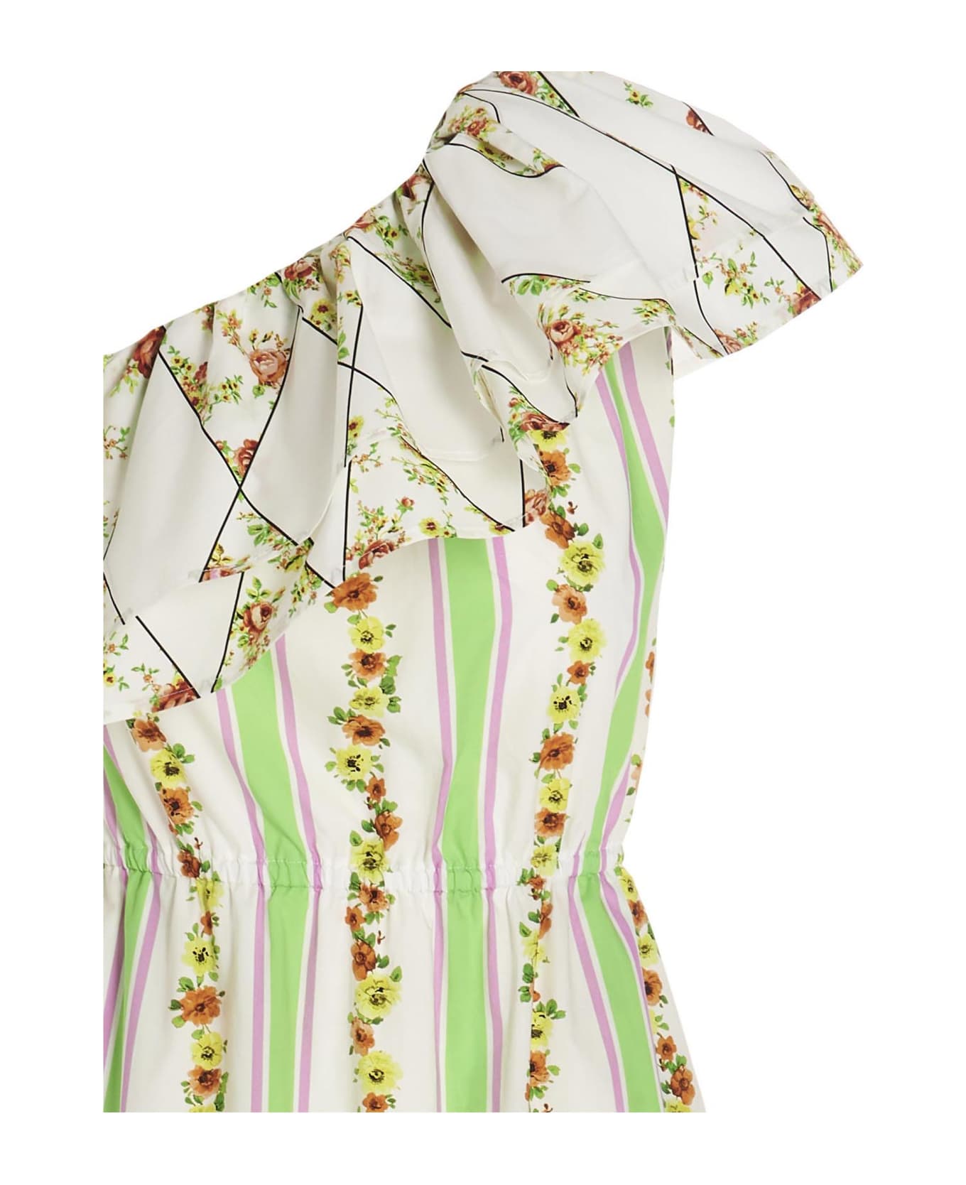 MSGM Floral Printed Dress - Multicolor
