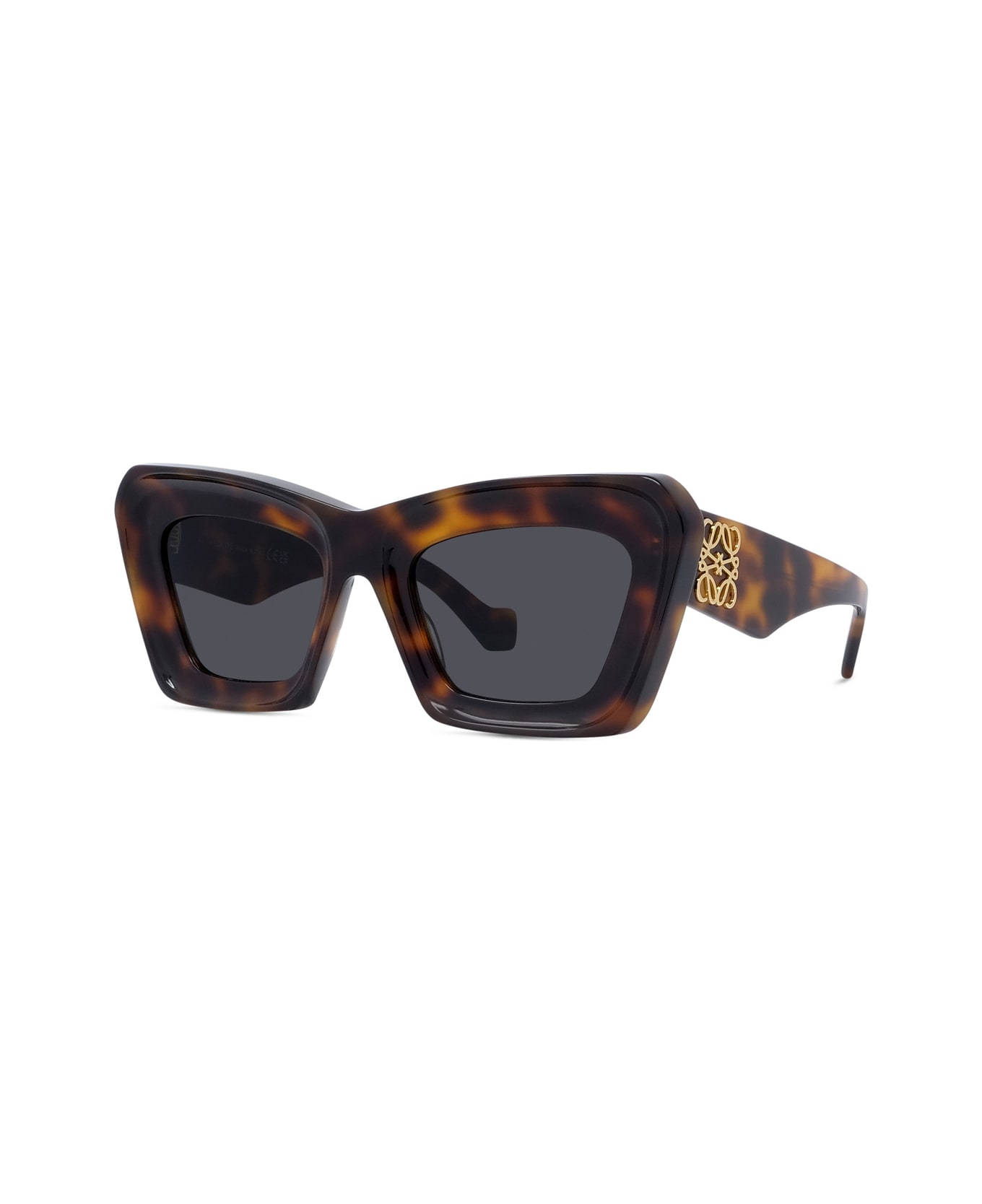 Loewe Lw40145i Anagram 52a Dark Havana Sunglasses - Marrone