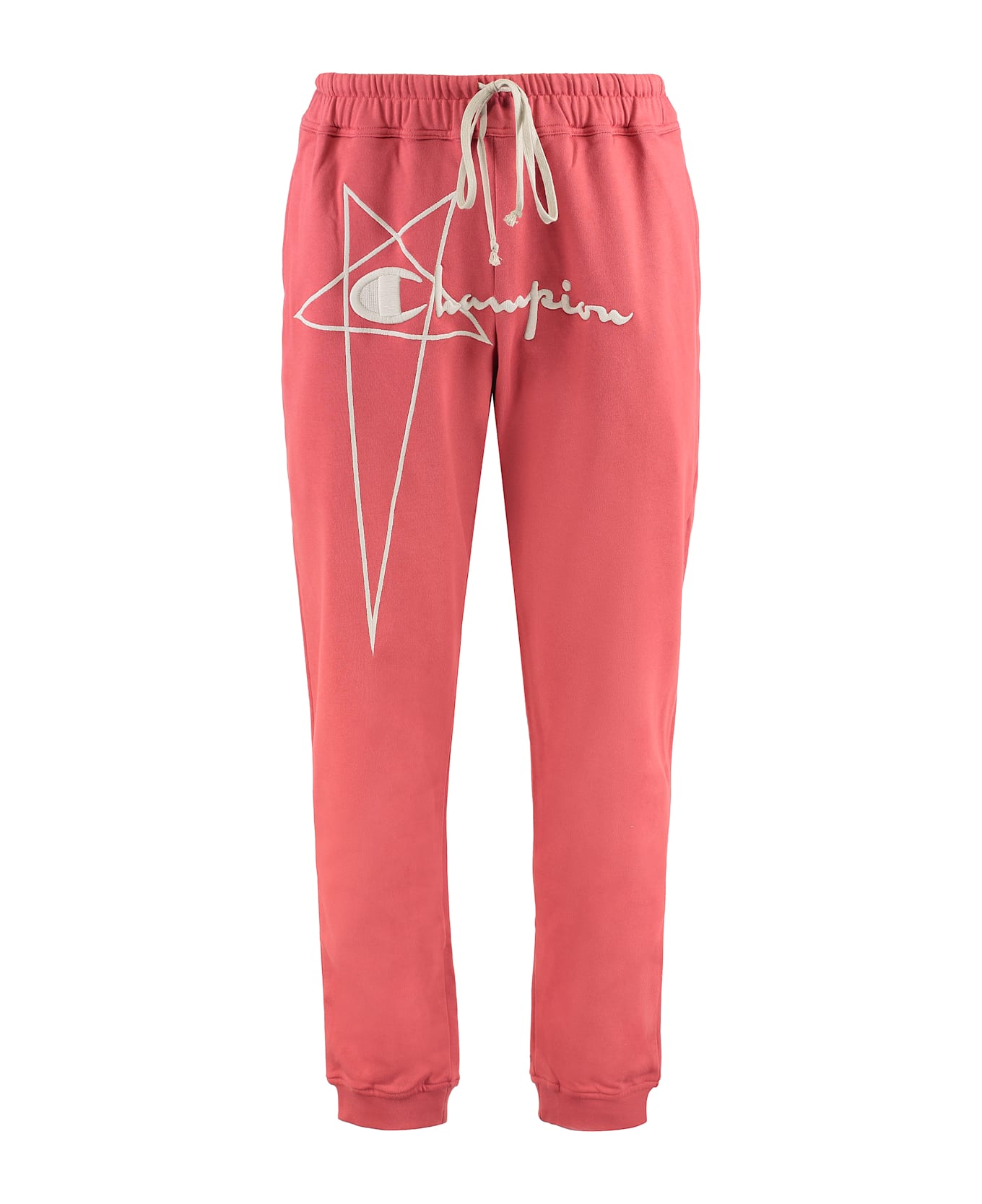 Rick Owens X Champion - Cotton Sweatpants - red