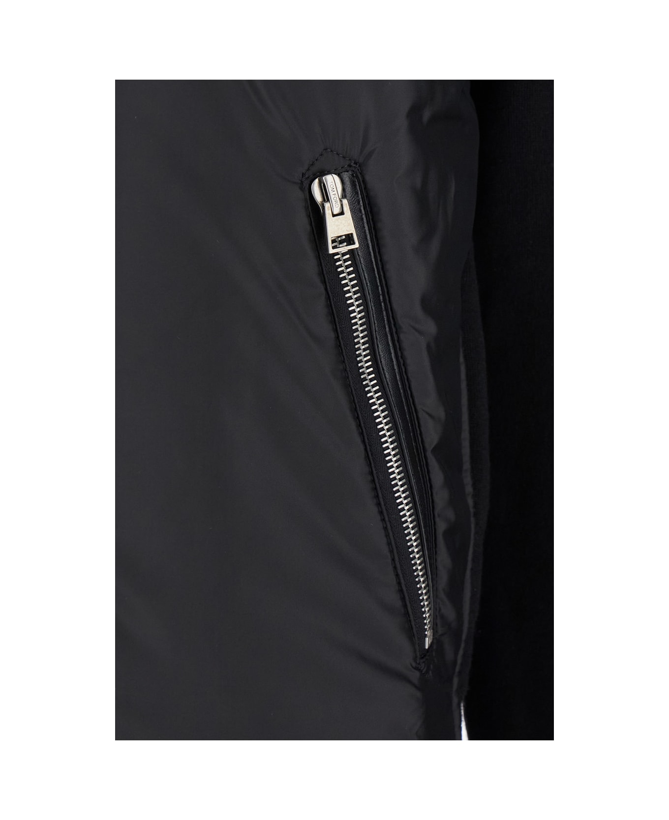 Tom Ford Black Wool Blend Cardigan - BLACK