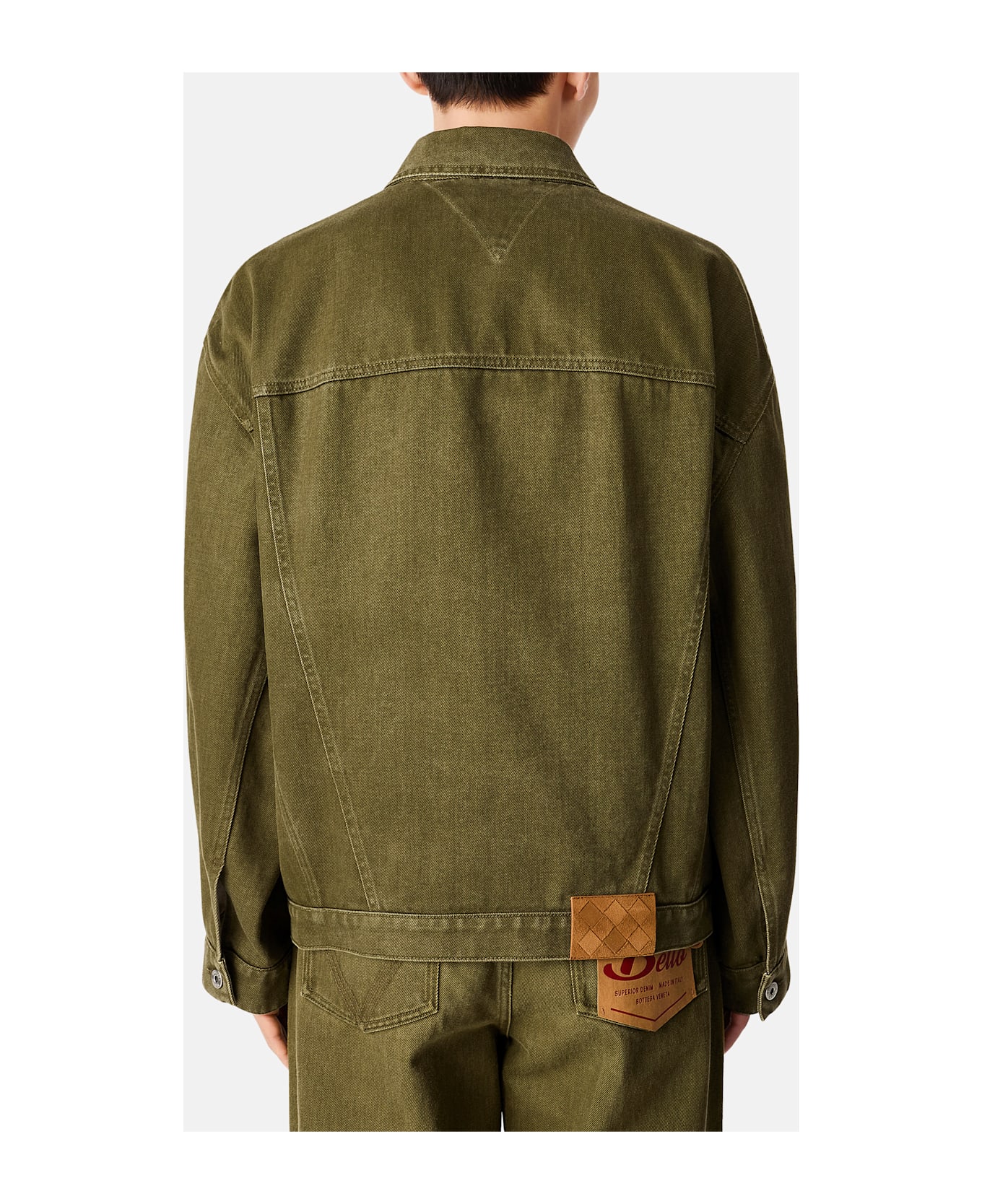 Bottega Veneta Denim Jacket Stone Washed - Green