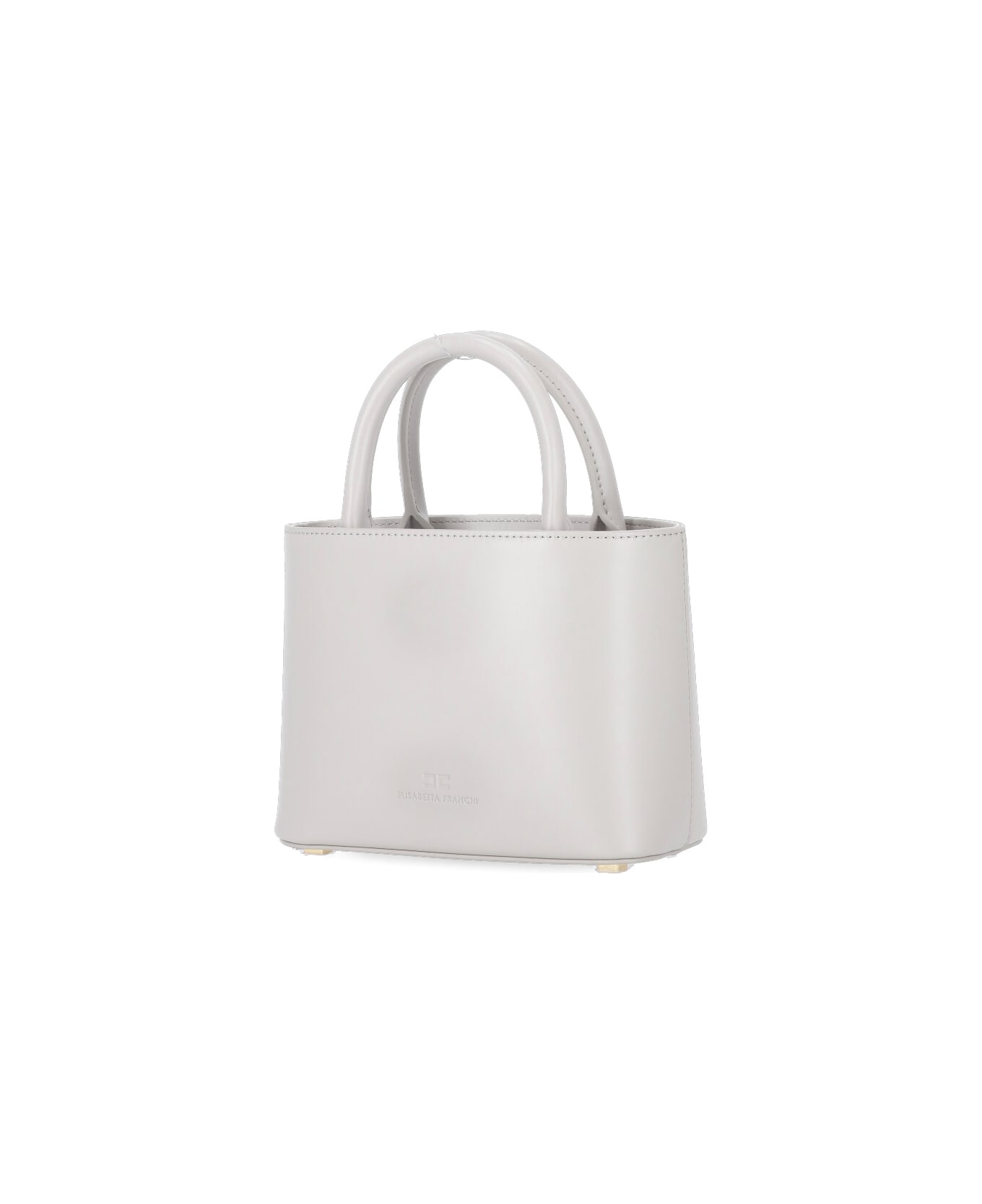Elisabetta Franchi Bag With Logo - Grey トートバッグ