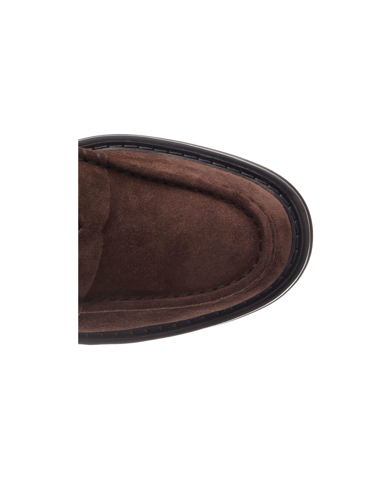 Tod's Brown Suede Moccasin - MARRONE