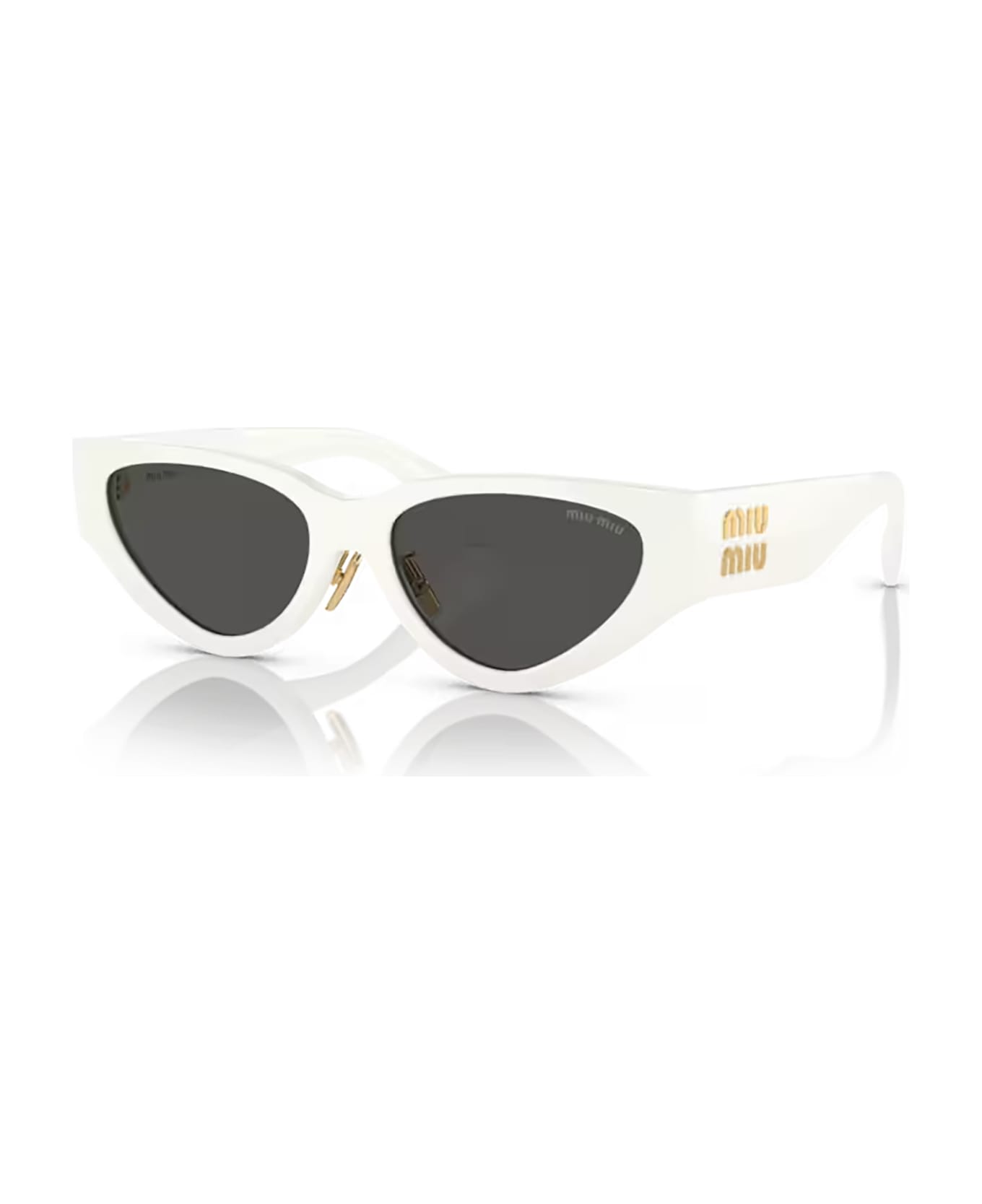Miu Miu Eyewear Mu 03zs White Sunglasses - White