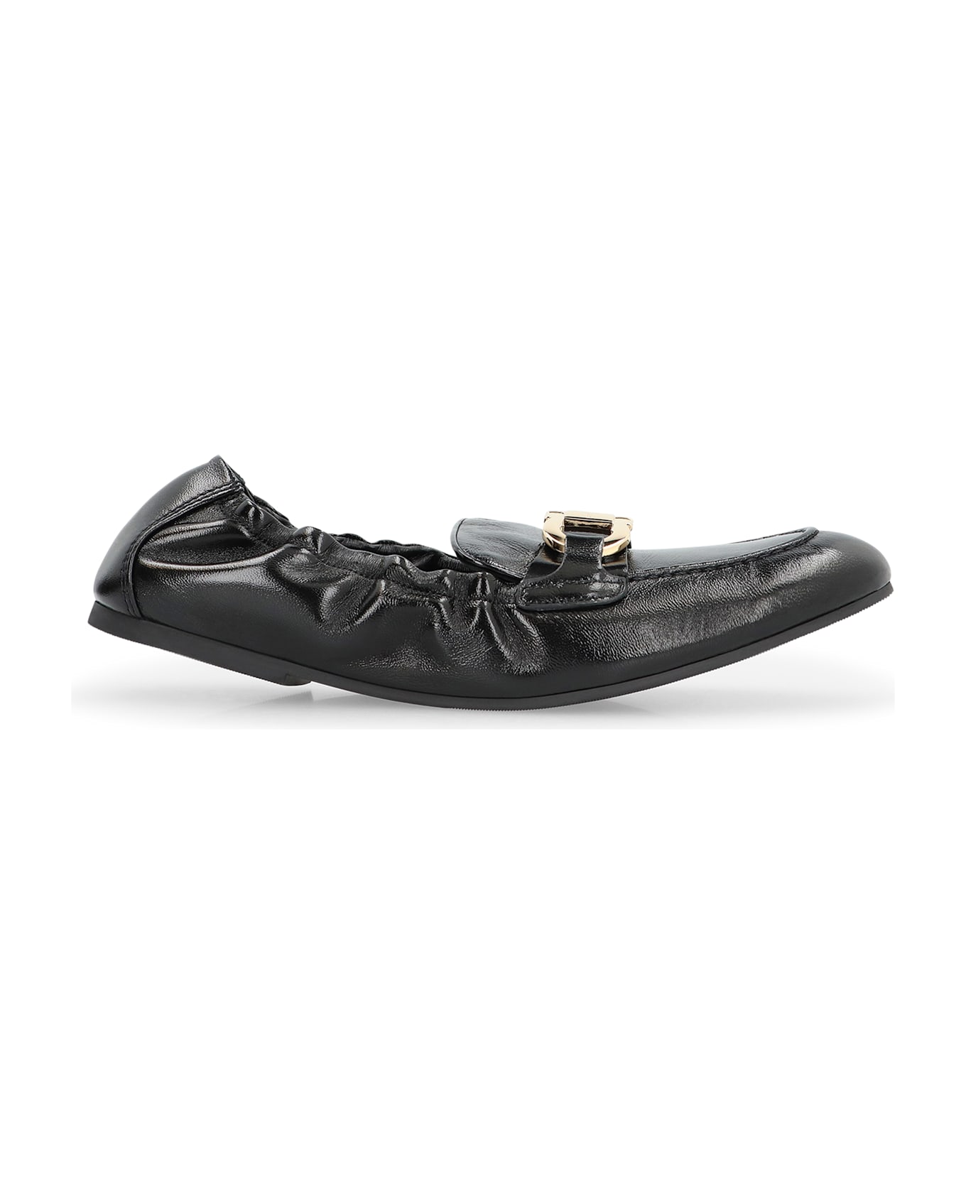 Ferragamo Jodie Leather Loafers - black