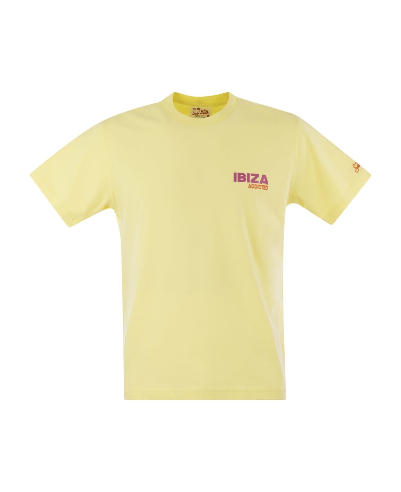 MC2 Saint Barth T-shirt With Print On Chest And Back - Yellow