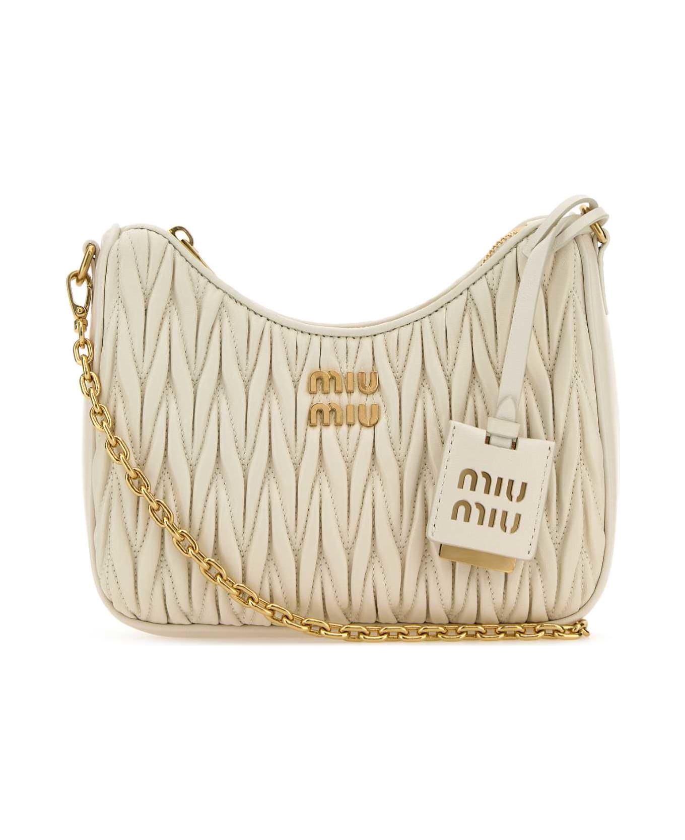 Miu Miu Ivory Leather Handbag - BIANCO