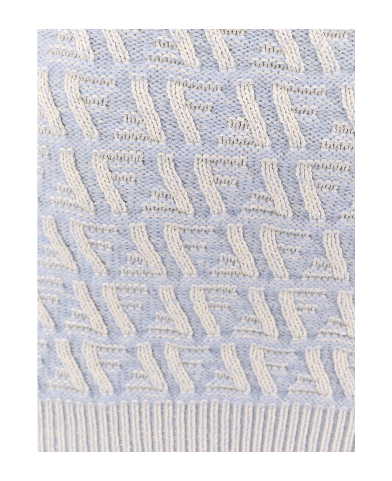 Fendi Embroidered Silk Blend Mini Skirt - Blue