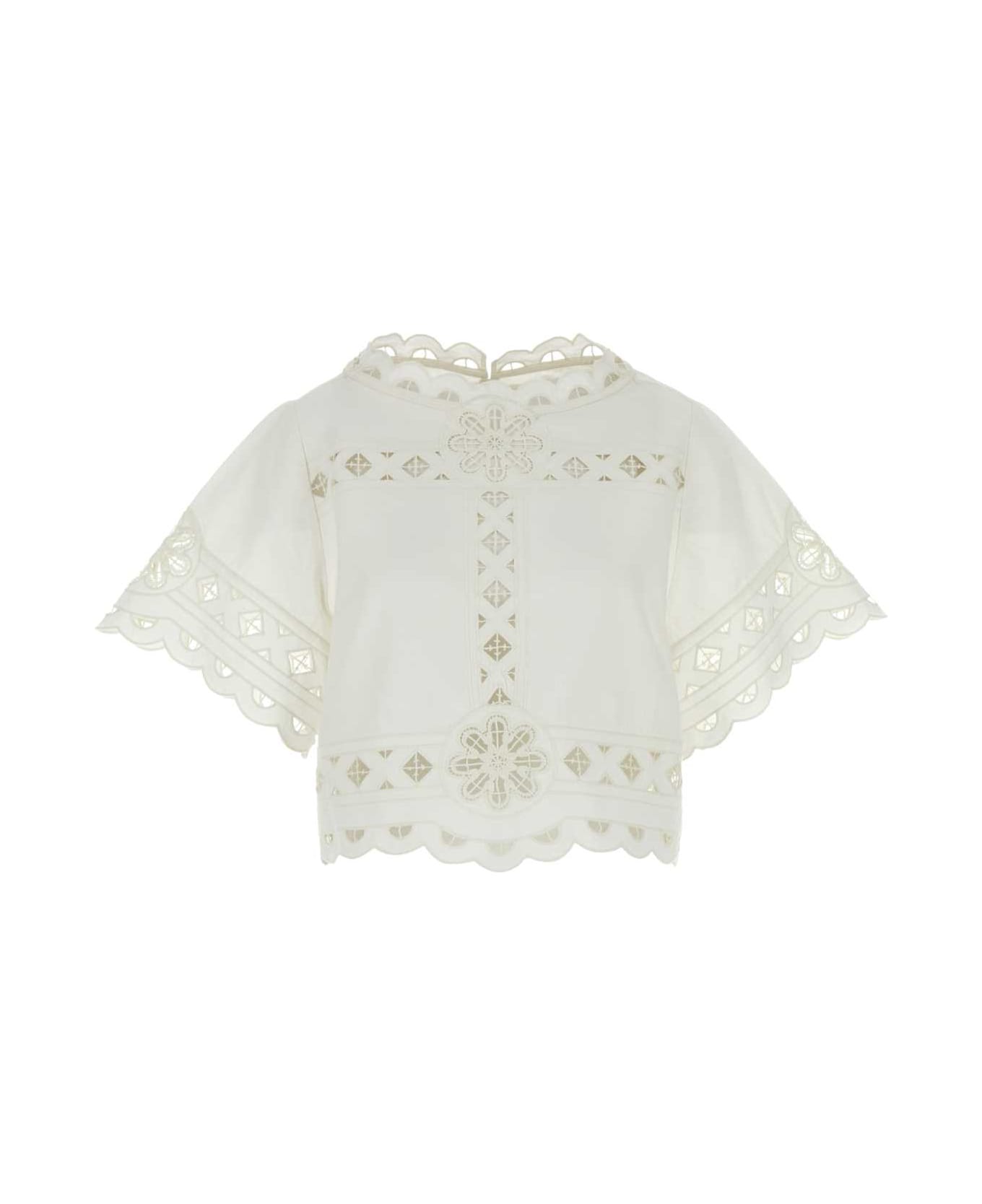 Isabel Marant White Cotton Parissa Top - White