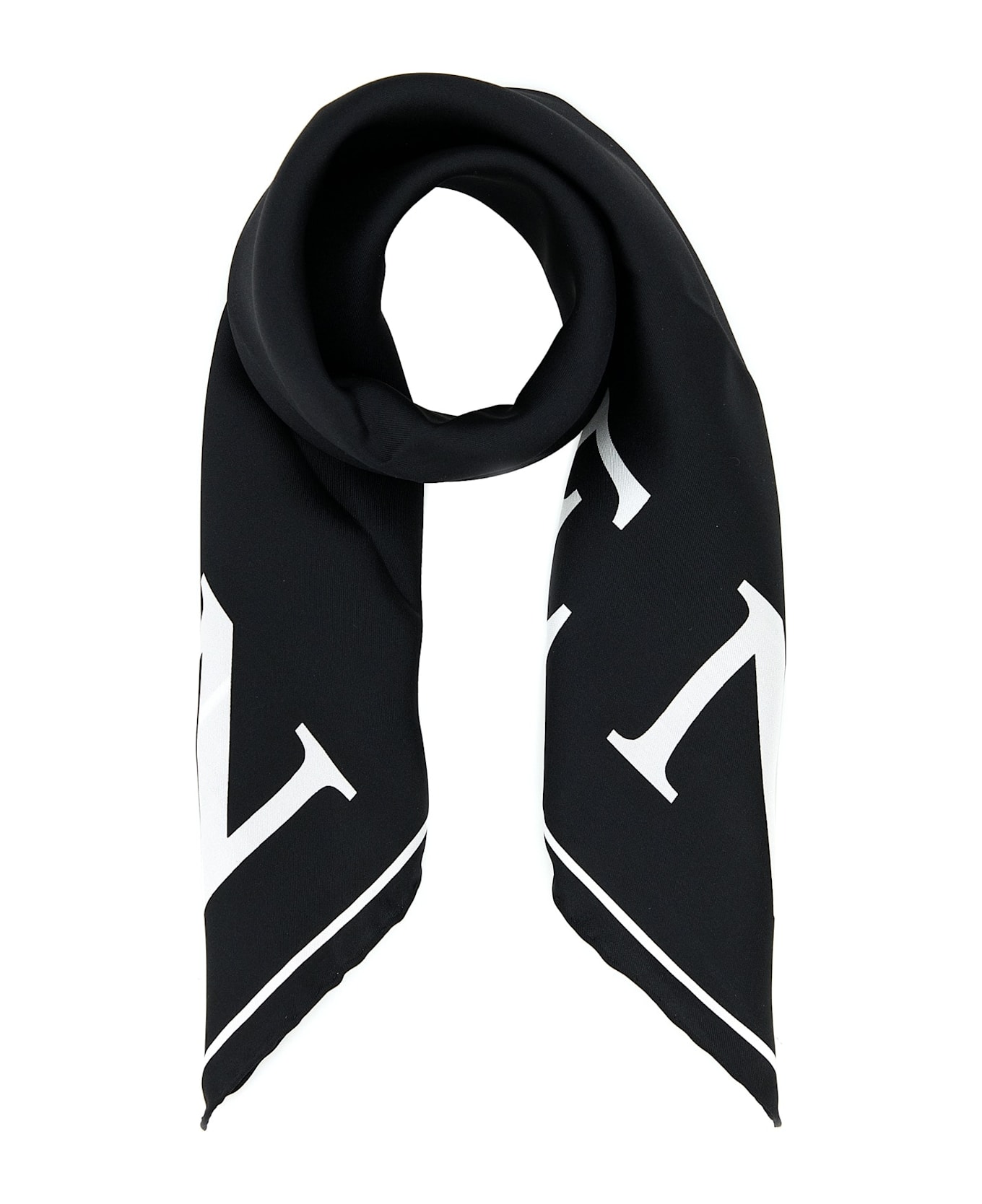 Alexander McQueen Silk Scarf - BLACK