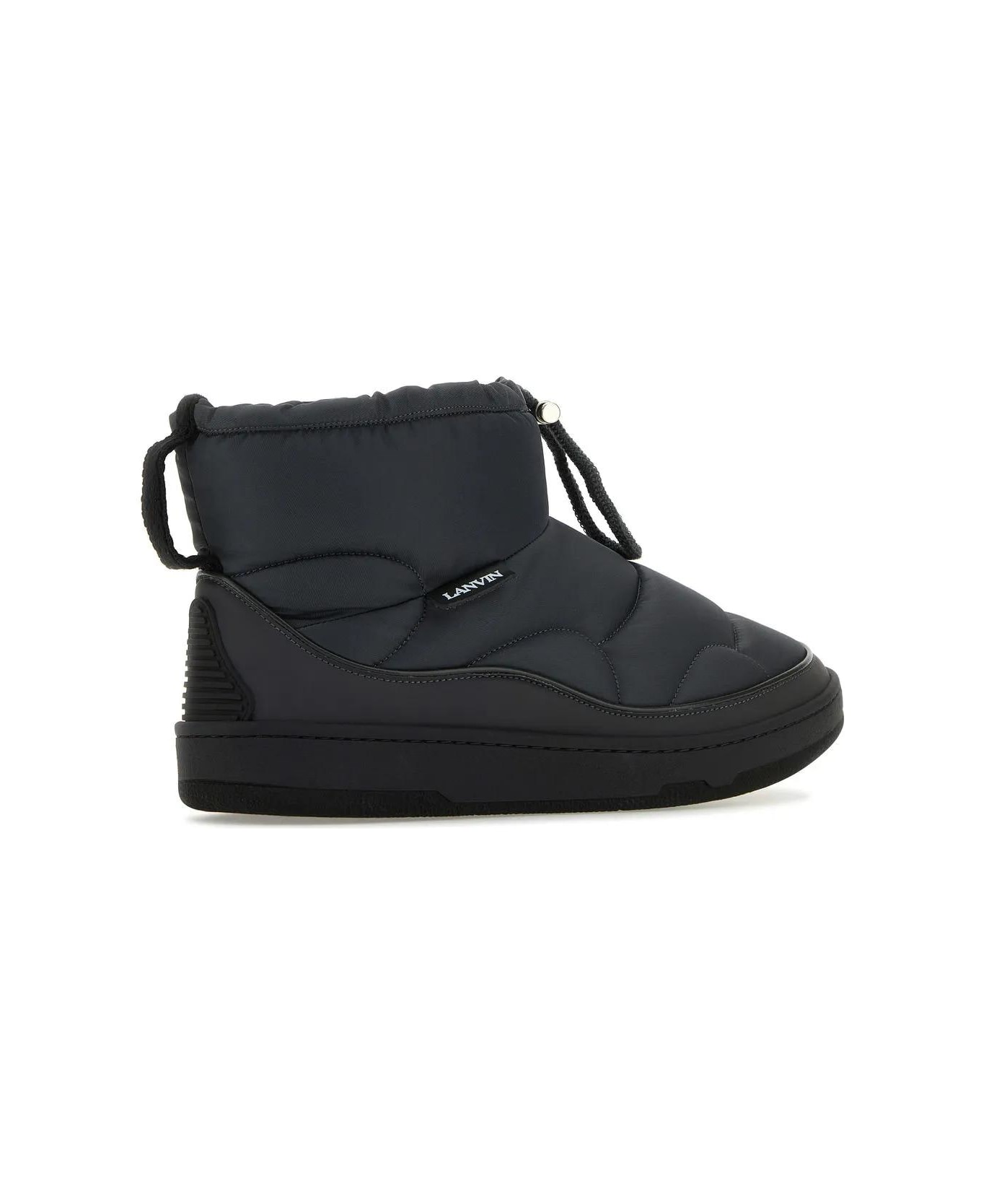 Lanvin Graphite Fabric Curb Snow Ankle Boots - LODEN ブーツ