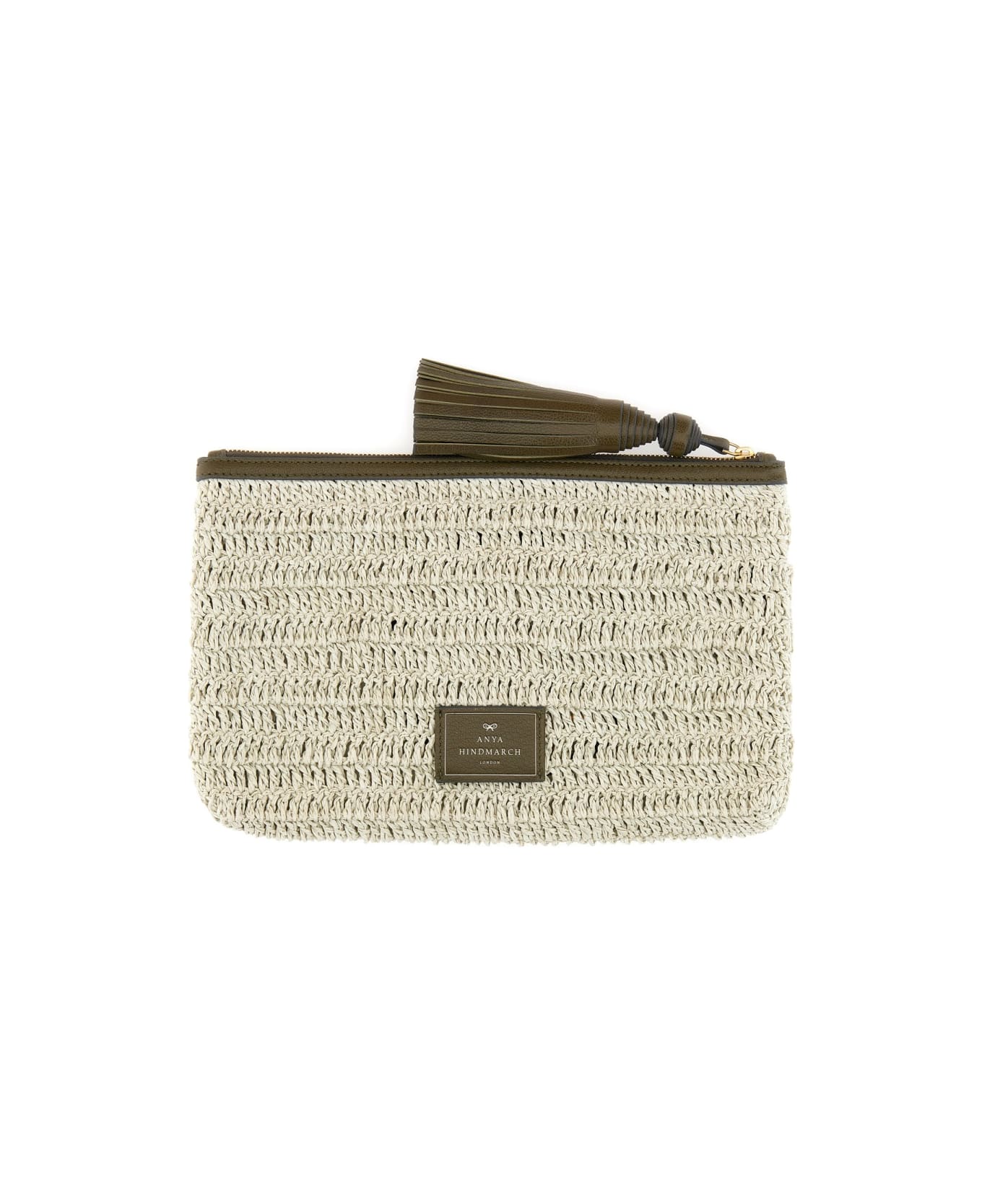 Anya Hindmarch Clutch Bag "wink" - BEIGE