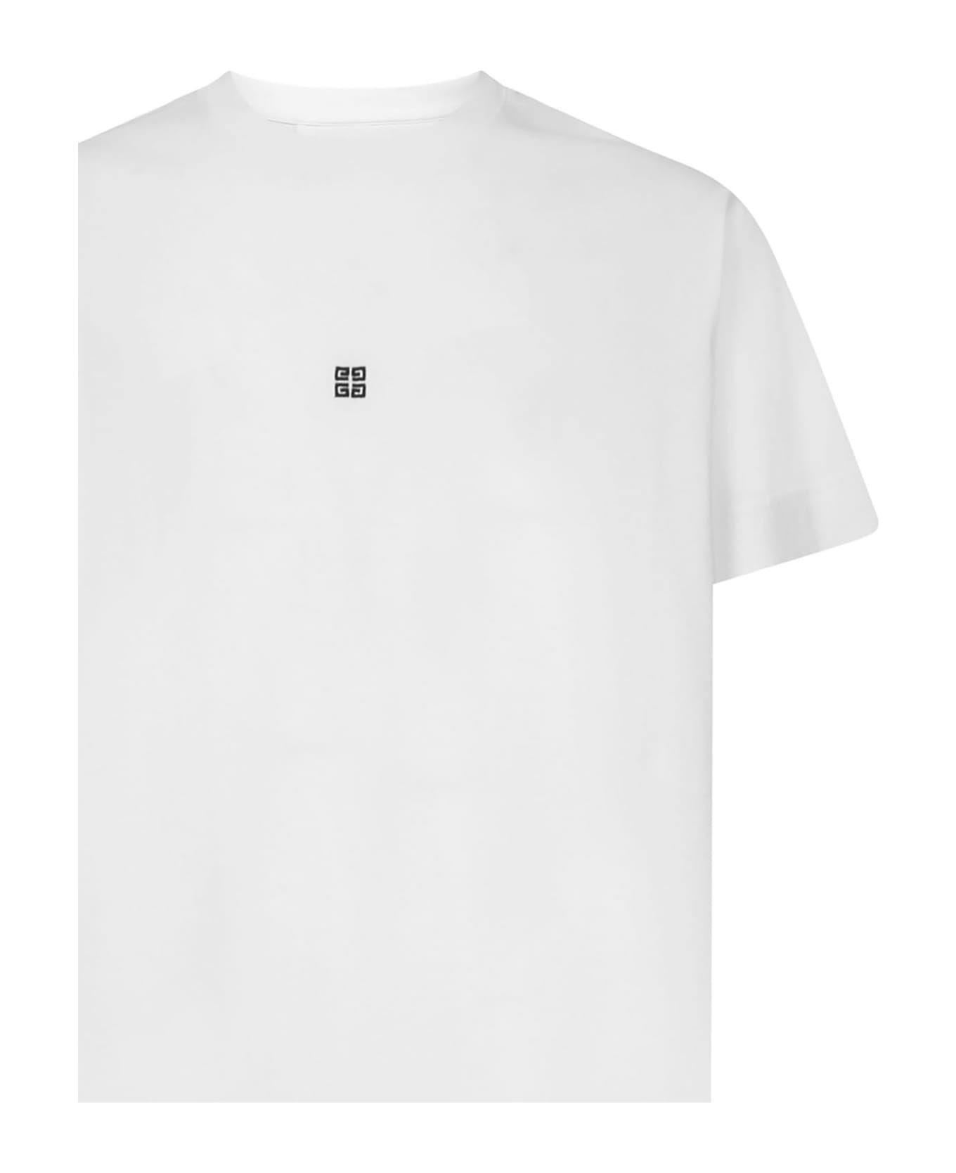 Givenchy T-shirt With Embroidered Logo - White シャツ